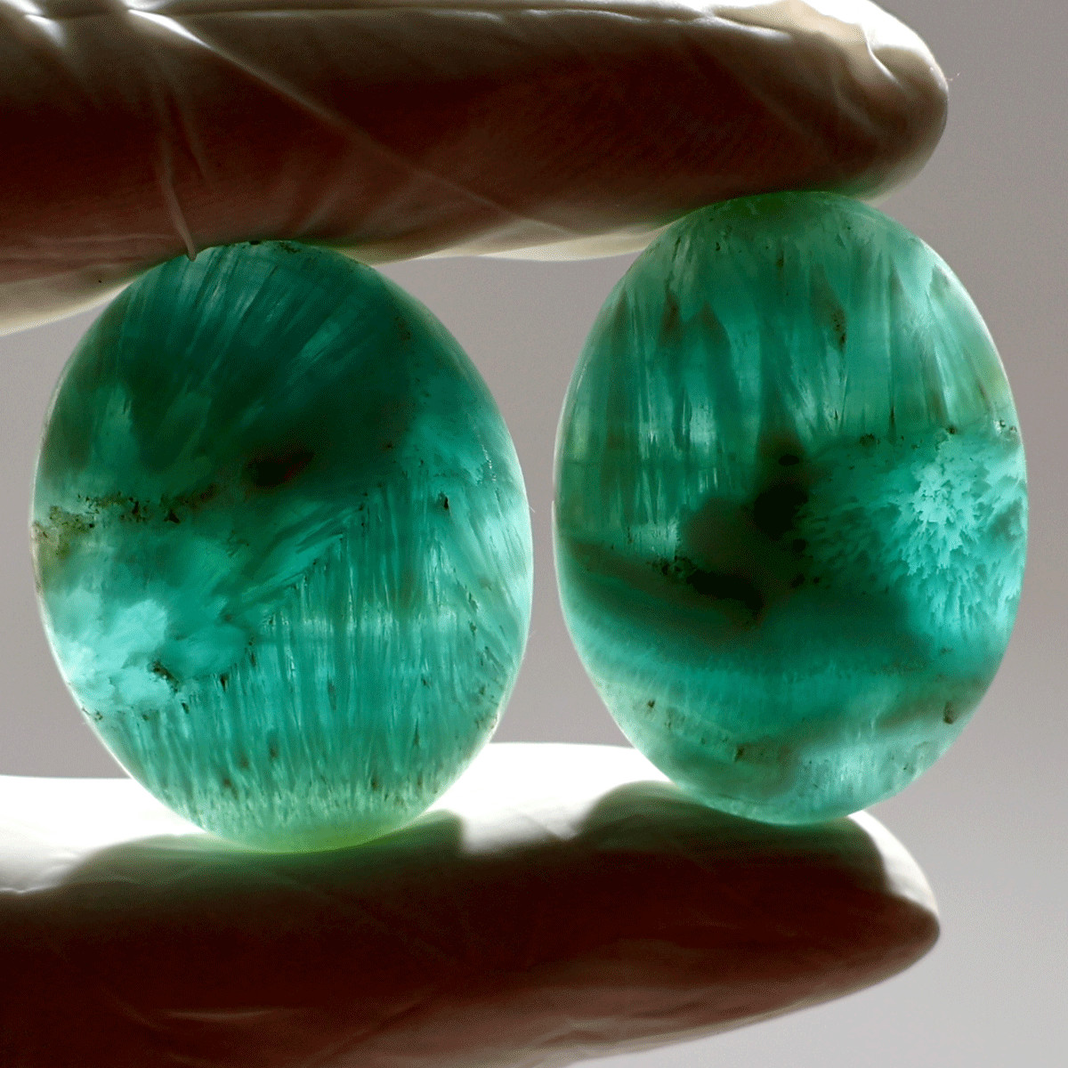 Mineral Waves~ 5 PC Natural Aragonite Hi-Grade 34mm-41mm Oval Cabochon Gemstones