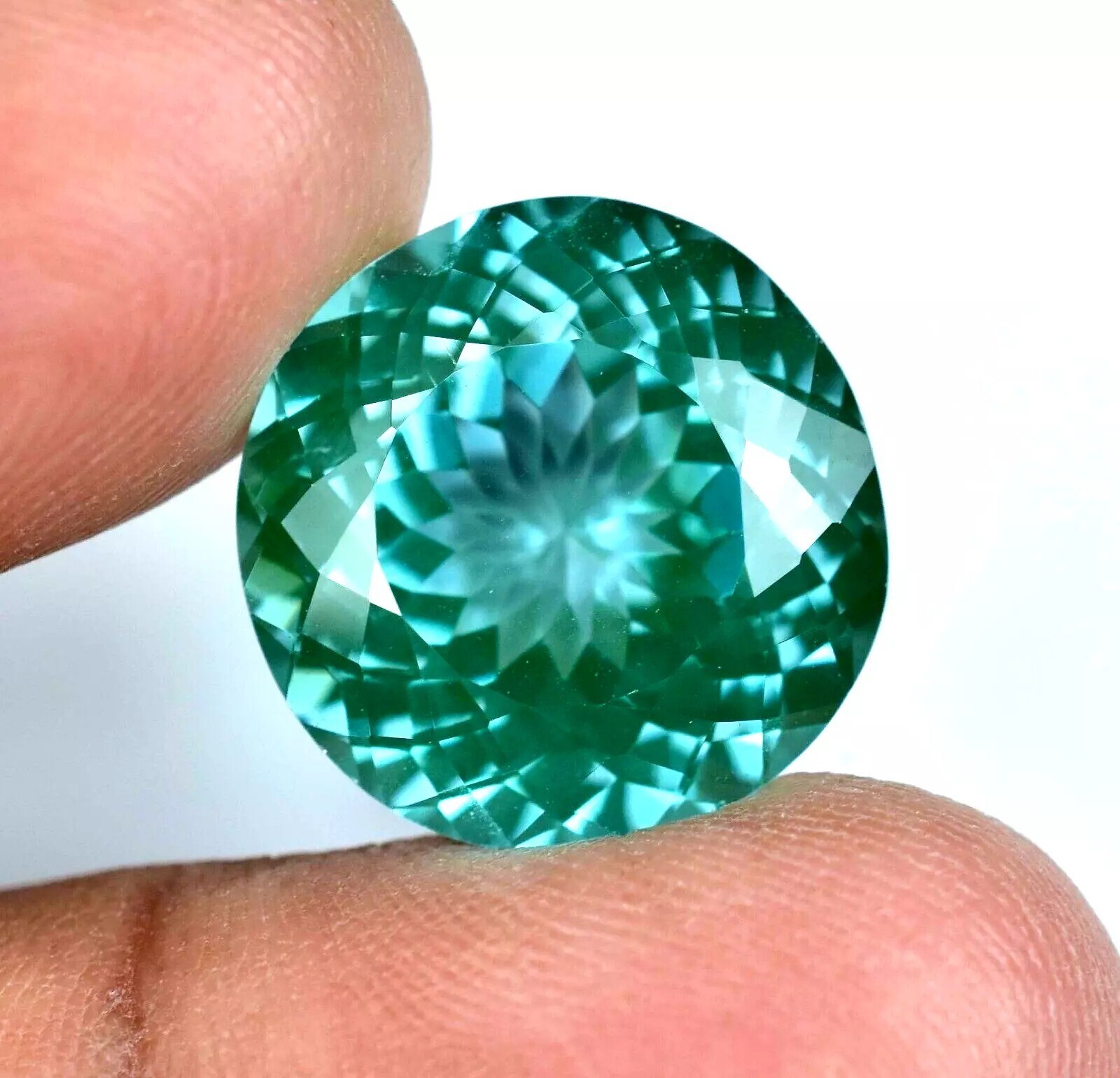 Huge Flawless 40.55 Ct Natural Bluish Green Parti Sapphire AAA Loose Gemstone