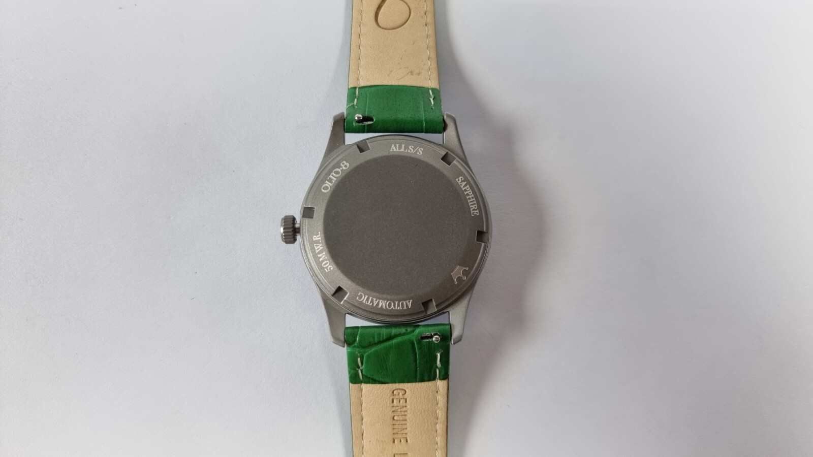 OLTO-8 KING Titanium Green wandering hour automatic watch