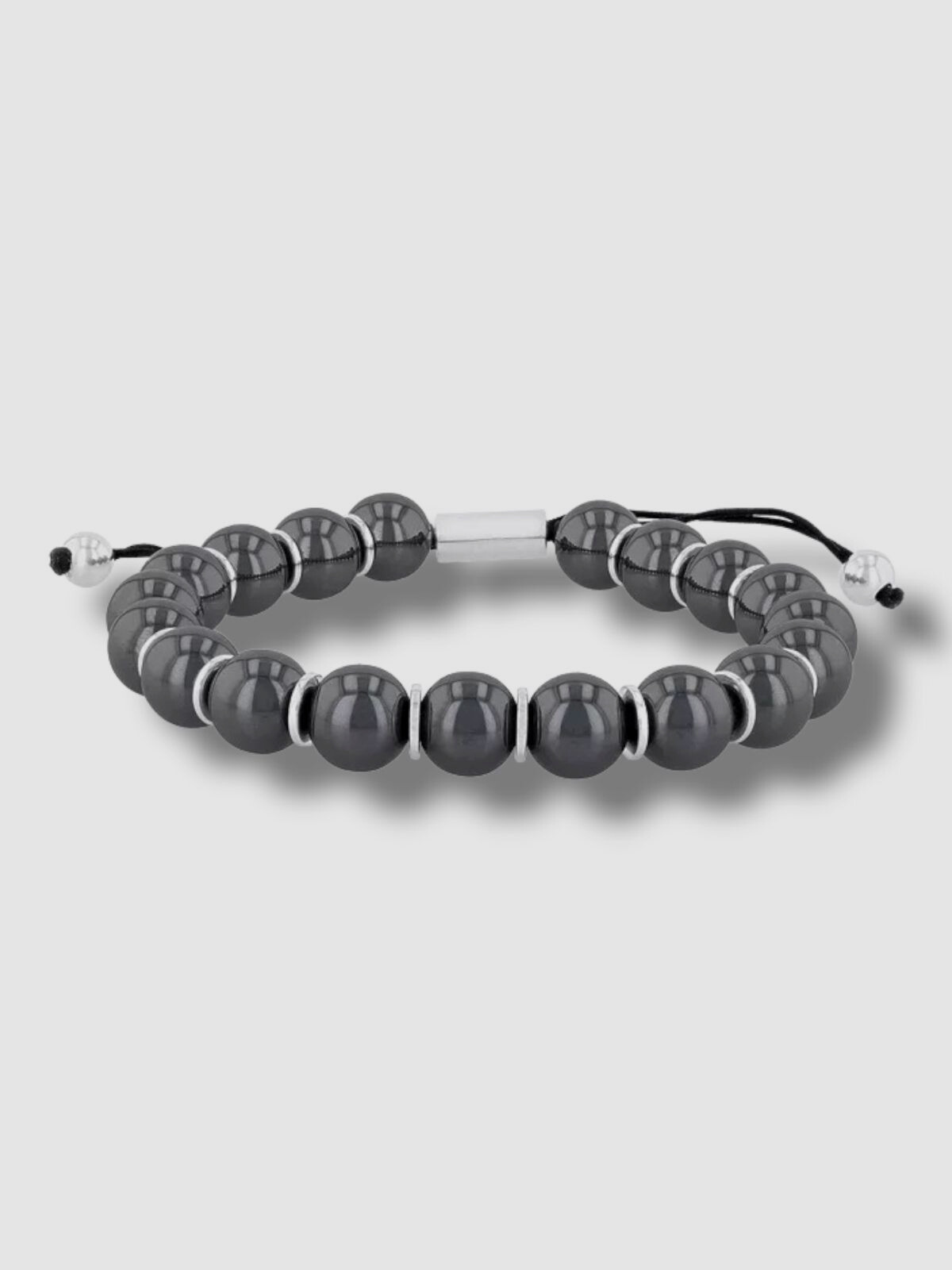 $500 C & C Jewelry Men’s Black Stainless Steel Diamond Link Bracelet
