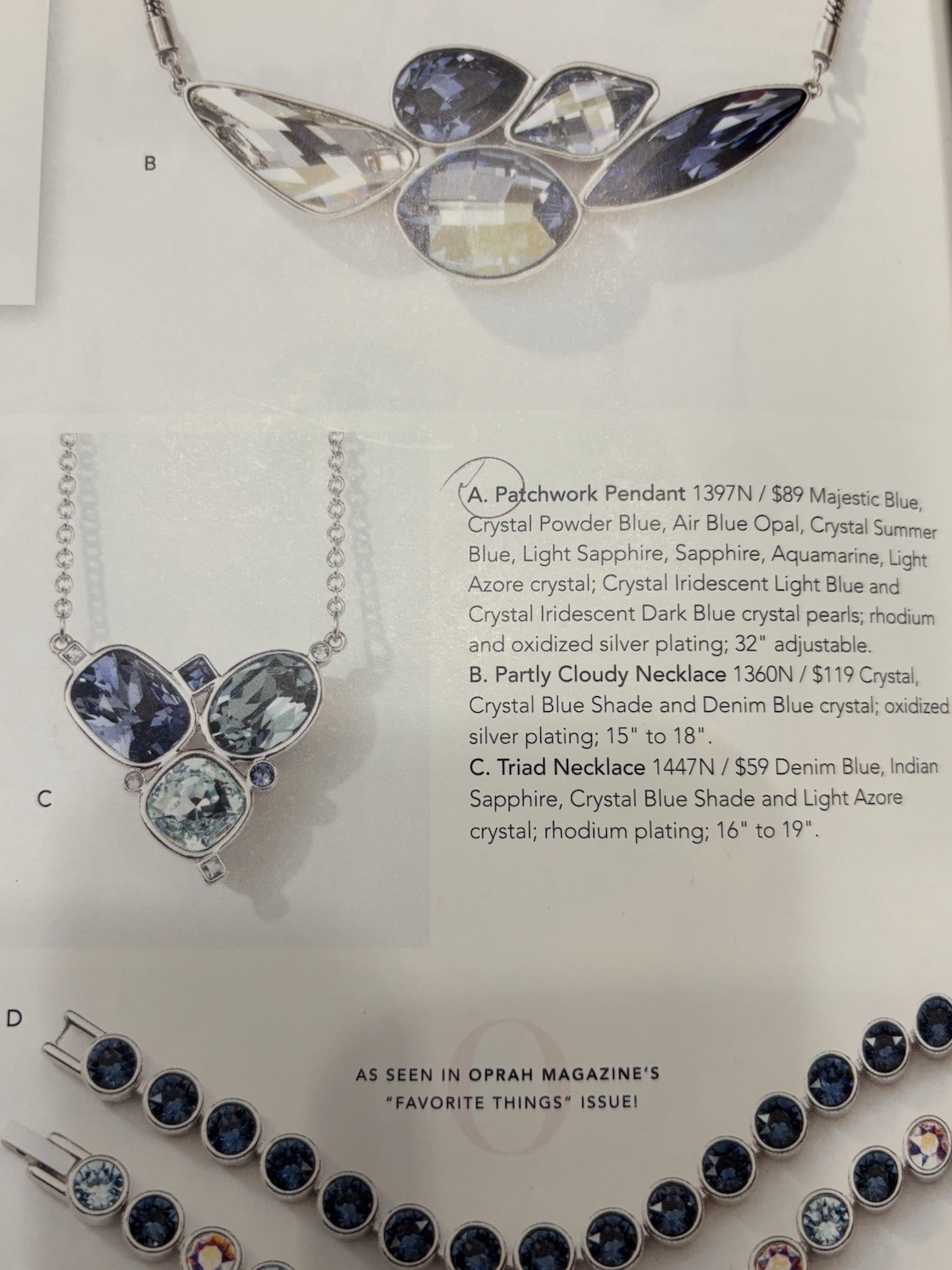 Touchstone Crystal Necklace by Swarovski