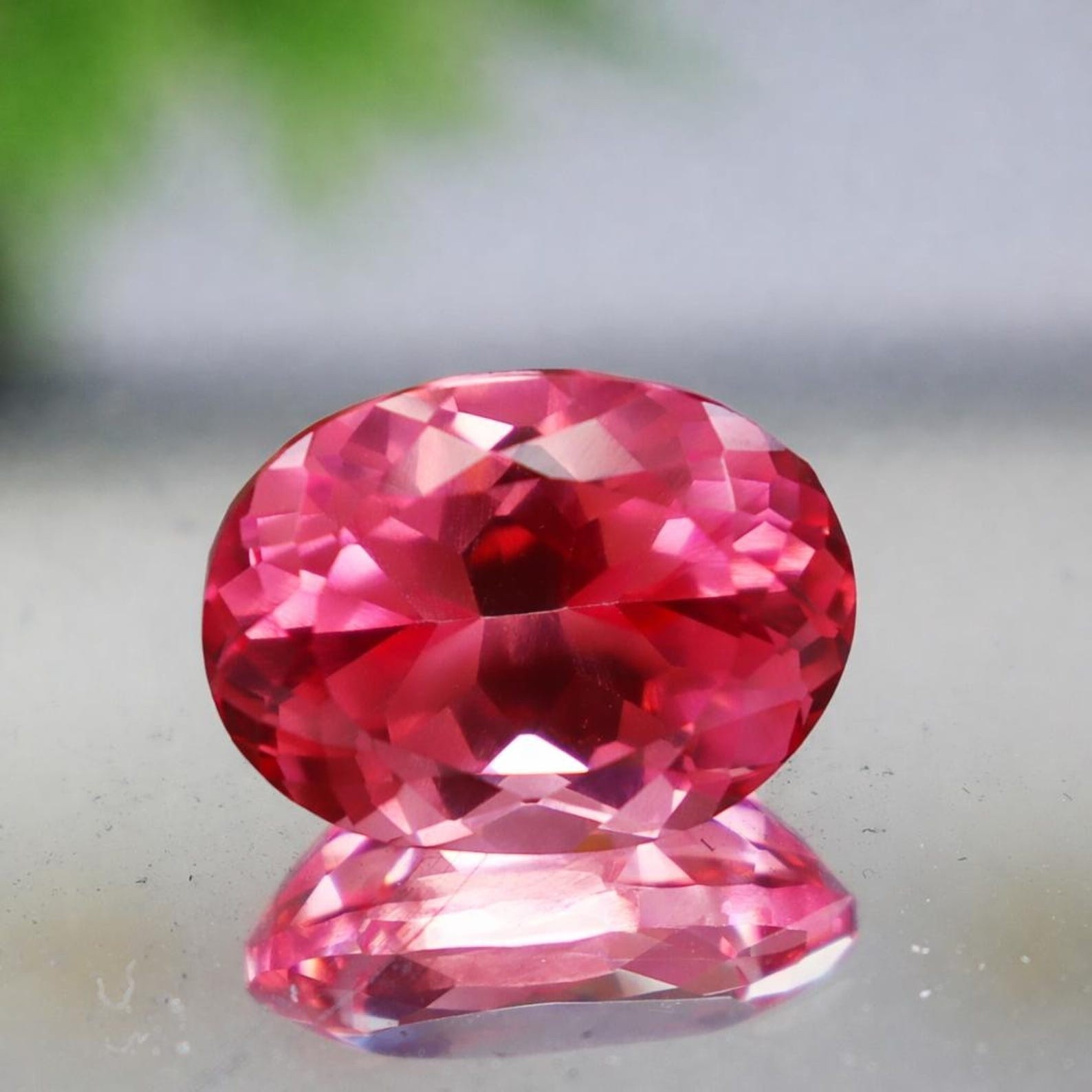 Natural Flawless Ceylon Padparadscha Sapphire Oval Cut Loose Gemstone 10 Ct