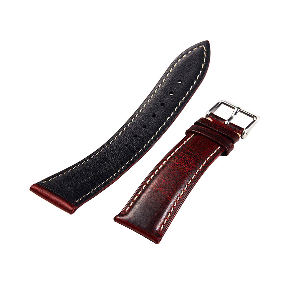 New Vintage Oil Wax Genuine Leather Watch Strap Band 18mm 19mm 20mm 21mm 22mm