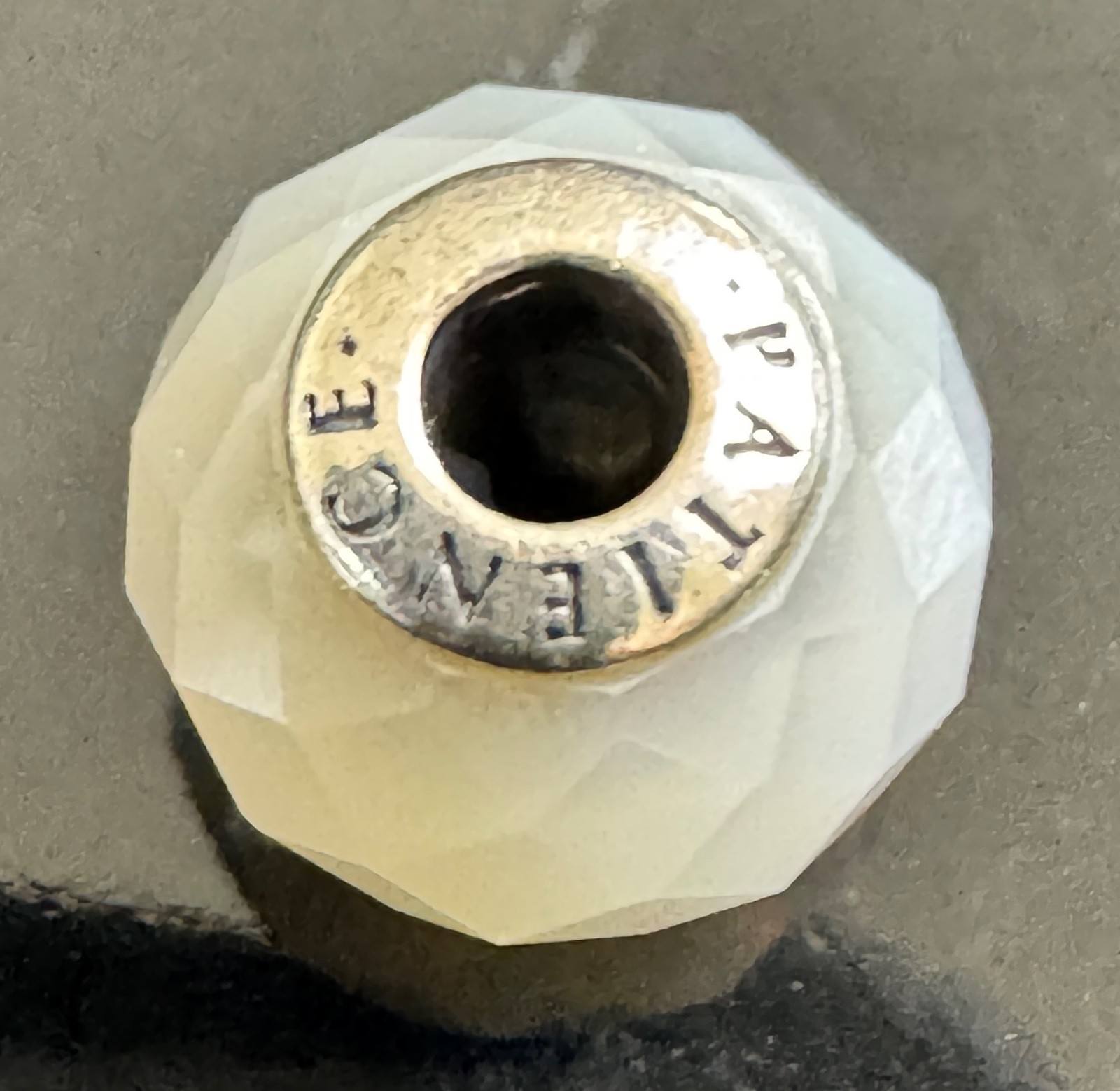Pandora ESSENCE Collection Patience Charm with Faceted Blue Lace Agate 796044BLA