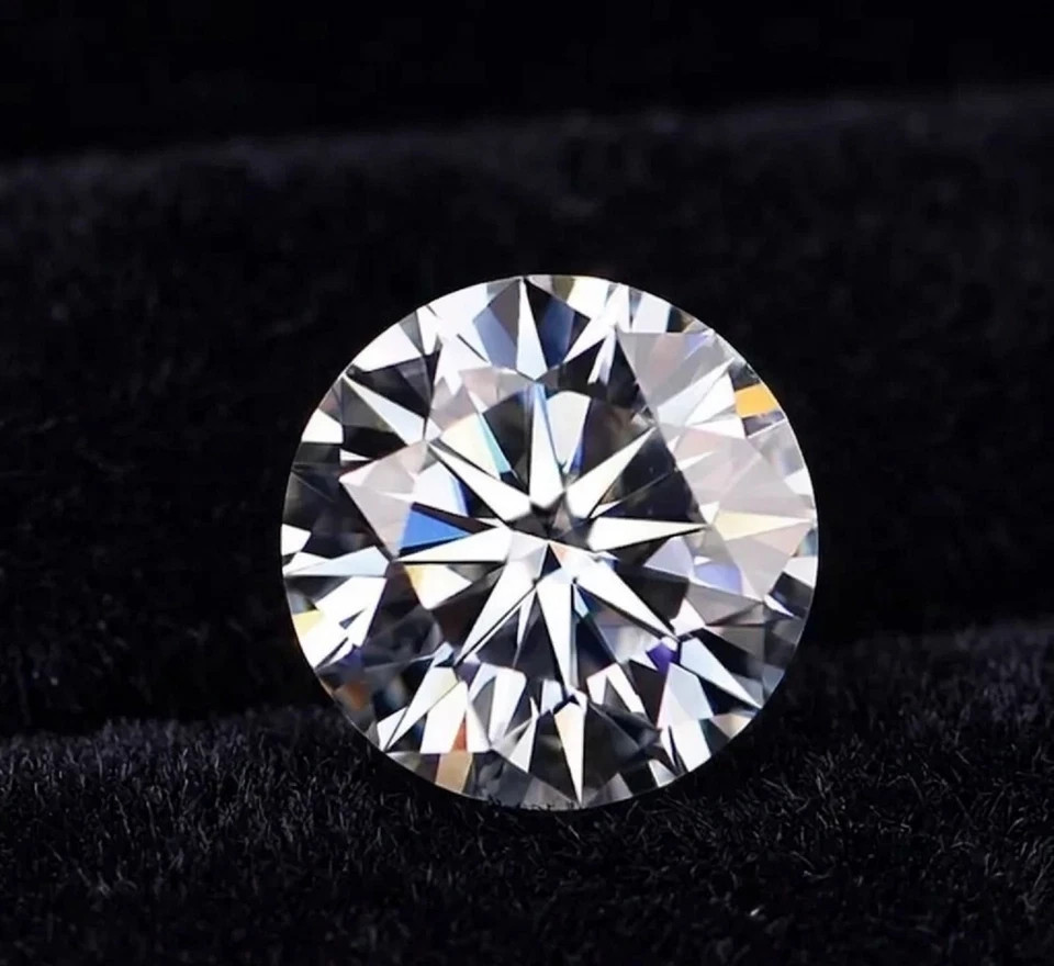 2mm Brilliant 1 Pcs White Round Cut D/VVS1 Loose Moissanite Diamond #12