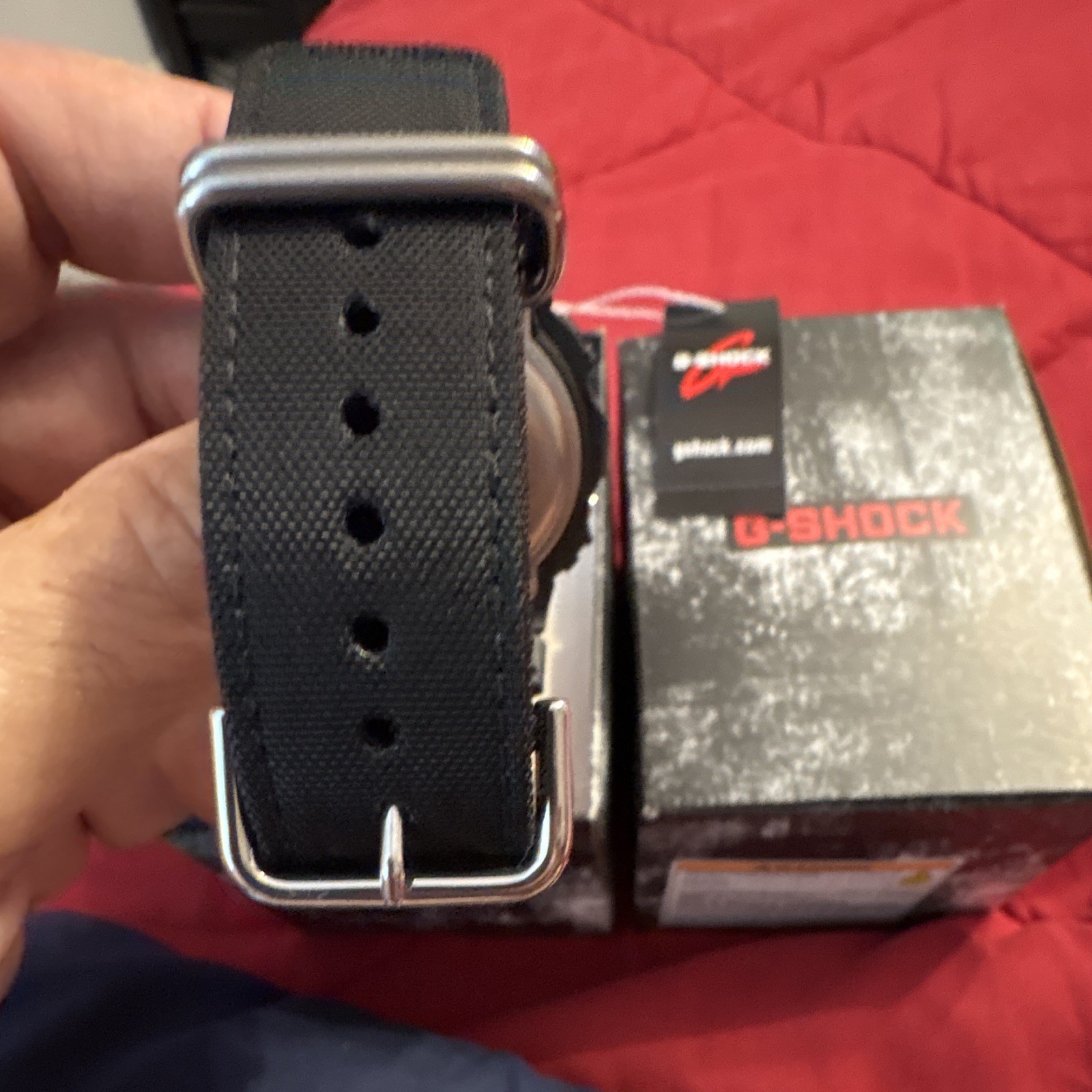 Casio G-SHOCK 5600 Digital Quartz Watch Black Nylon Strap 200m w/ Box