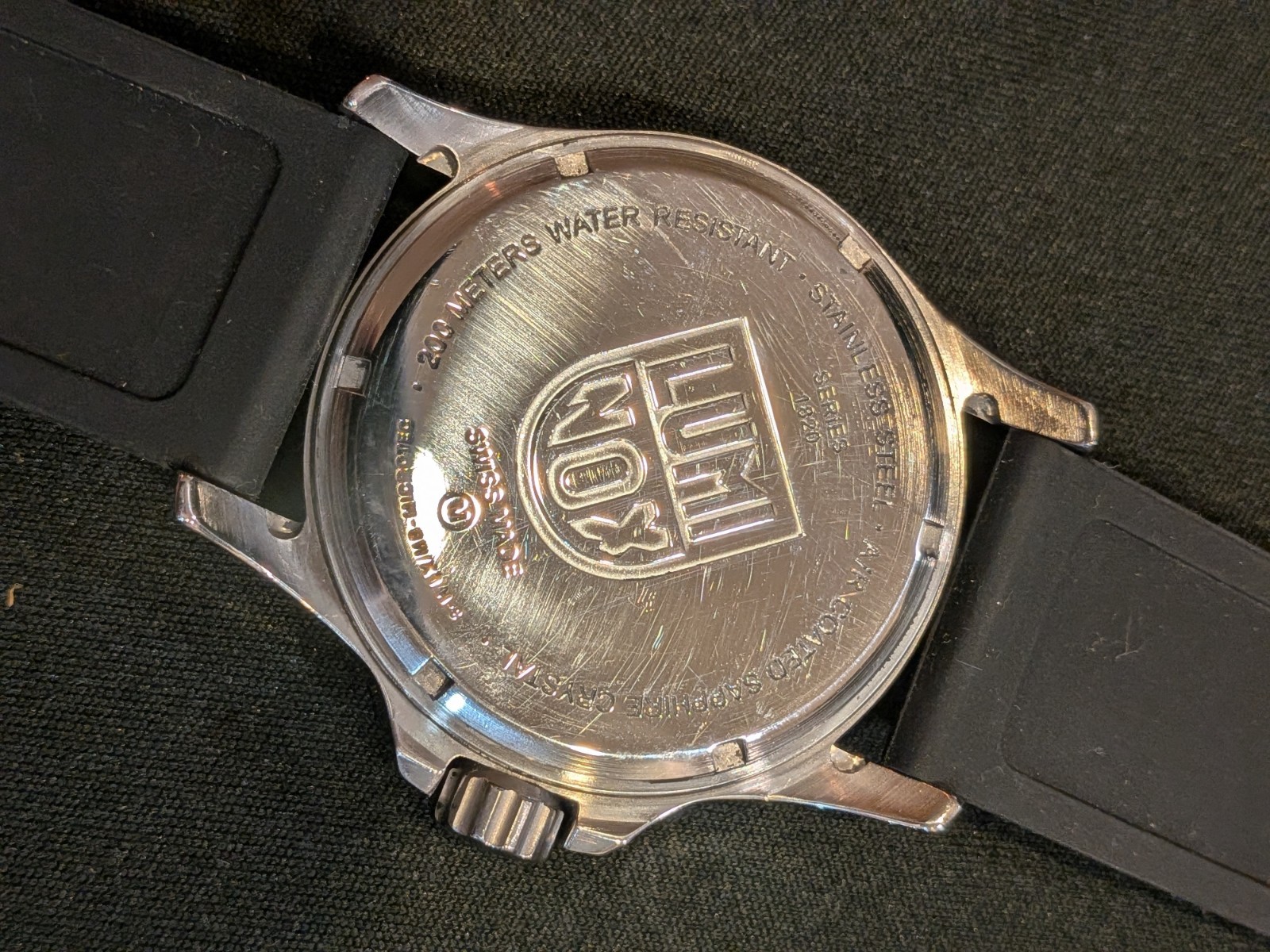 LUMINOX ATACAMA FIELD XL.1827 Day/Date Beige Dial Leather Strap Quartz Stainless