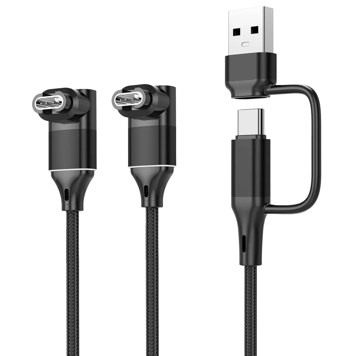 2 in 1 USB C to Garmin Watch Charger Cable 3.3FT 2-Pack,USBA to Garmin Charging