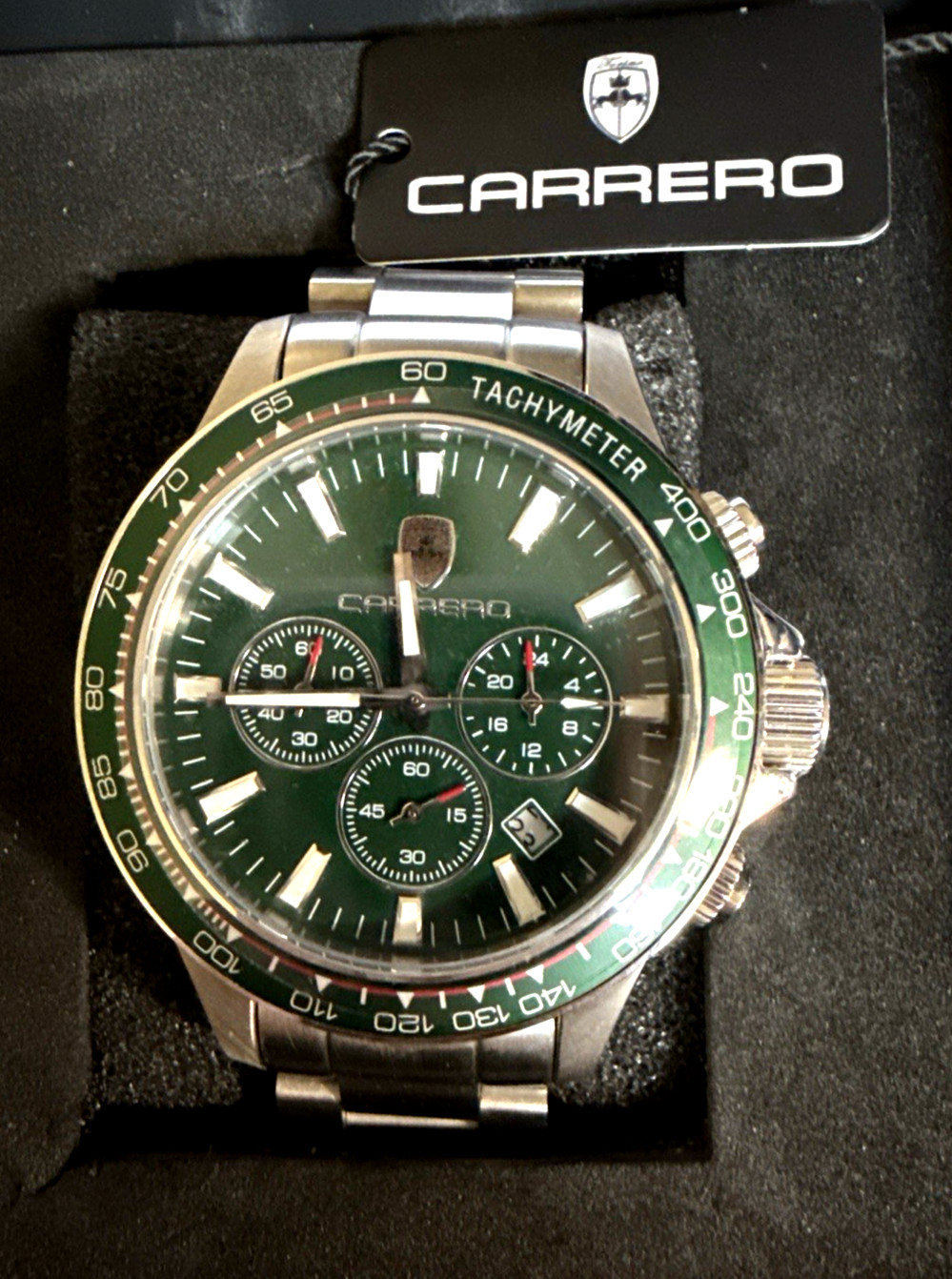 Carrero Subaquatic Green Dial, Bezel Chrono ref. CS866GNRD