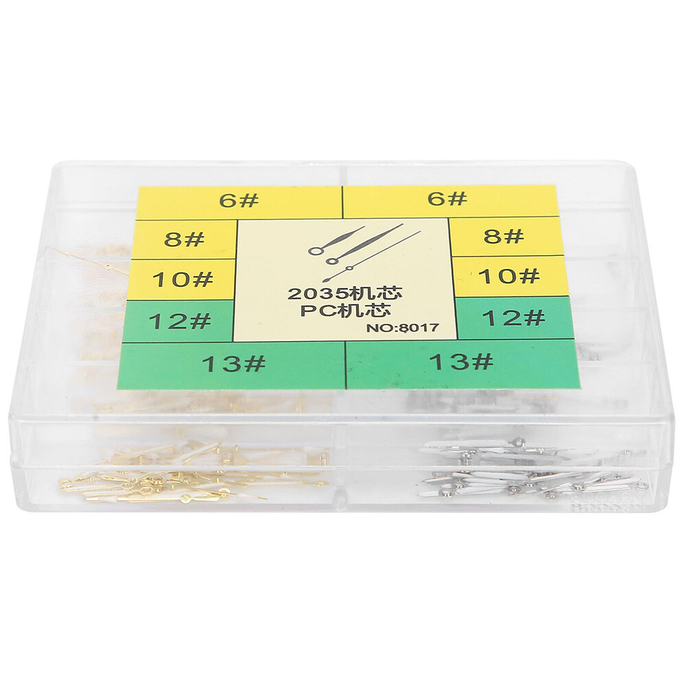 250Pcs Mixed Hour Minute Second Watch Hands Watchmakers Repair Spares Parts Tool