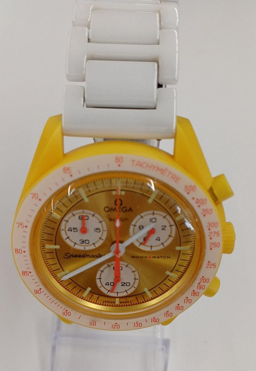 Omega x Swatch MoonSwatch Mission to Sun Omega Swatch Bioceramic Quartz Watch Ja