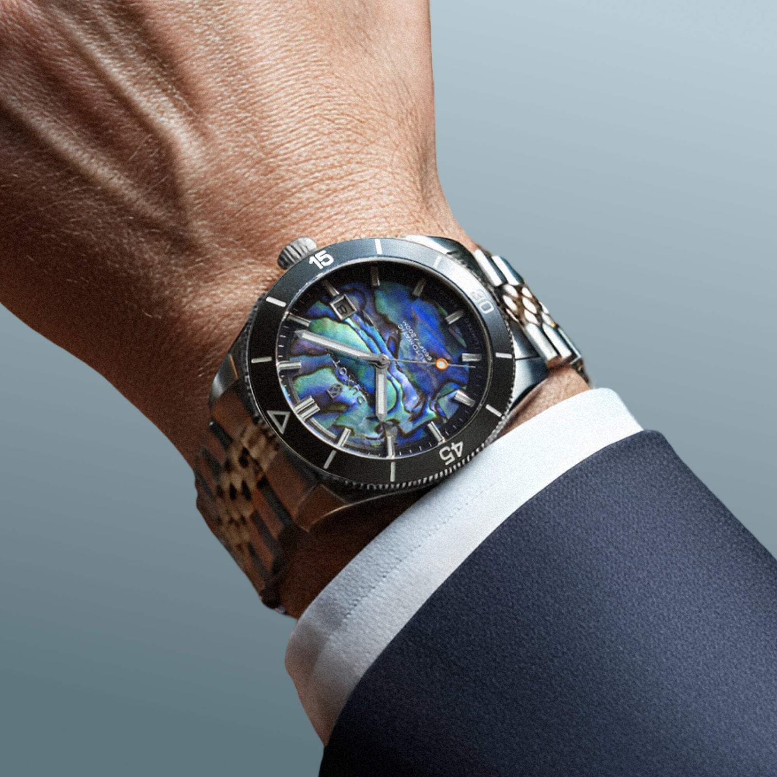 Pacifico Automatic Lapidary Limited Edition Abalone Dial / Stainless Steel Brace