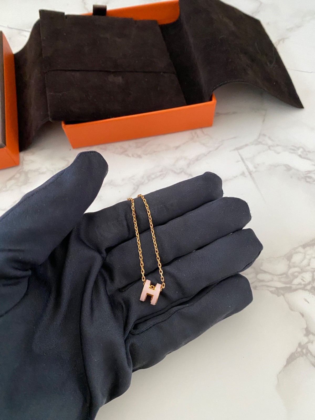 New Authentic Hermes Mini Pop H Pendant Necklace Accessory Jewellery Jewelry