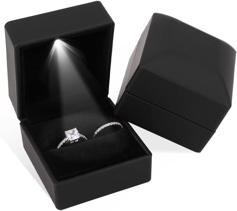 Luxurious Jewelry Gift Box with LED Light – Ideal for Weddings & Anniversaries
