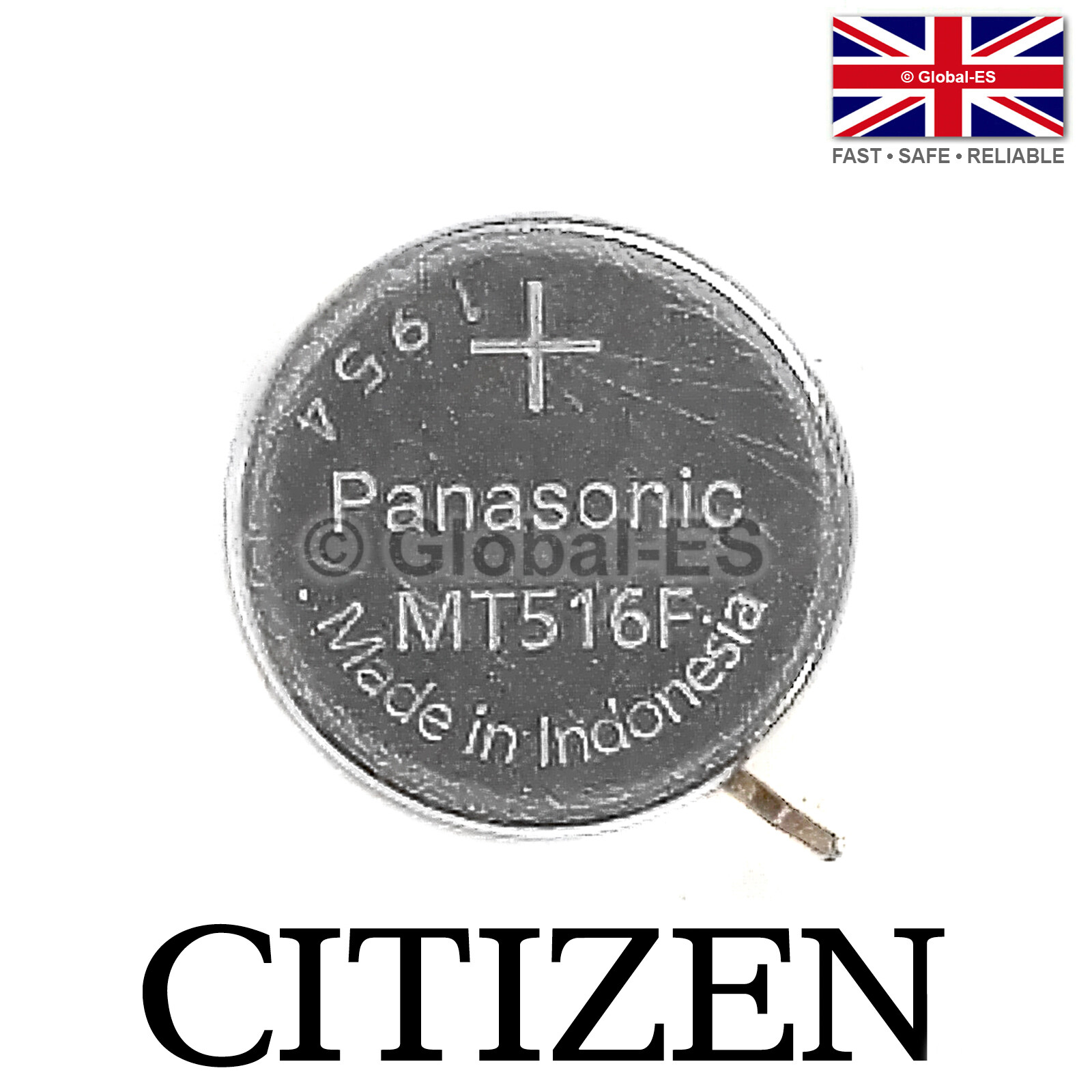 Citizen MT516F 295-7600 / 295-61 Capacitor Watch Battery: A930 B031 V110A 1M20A