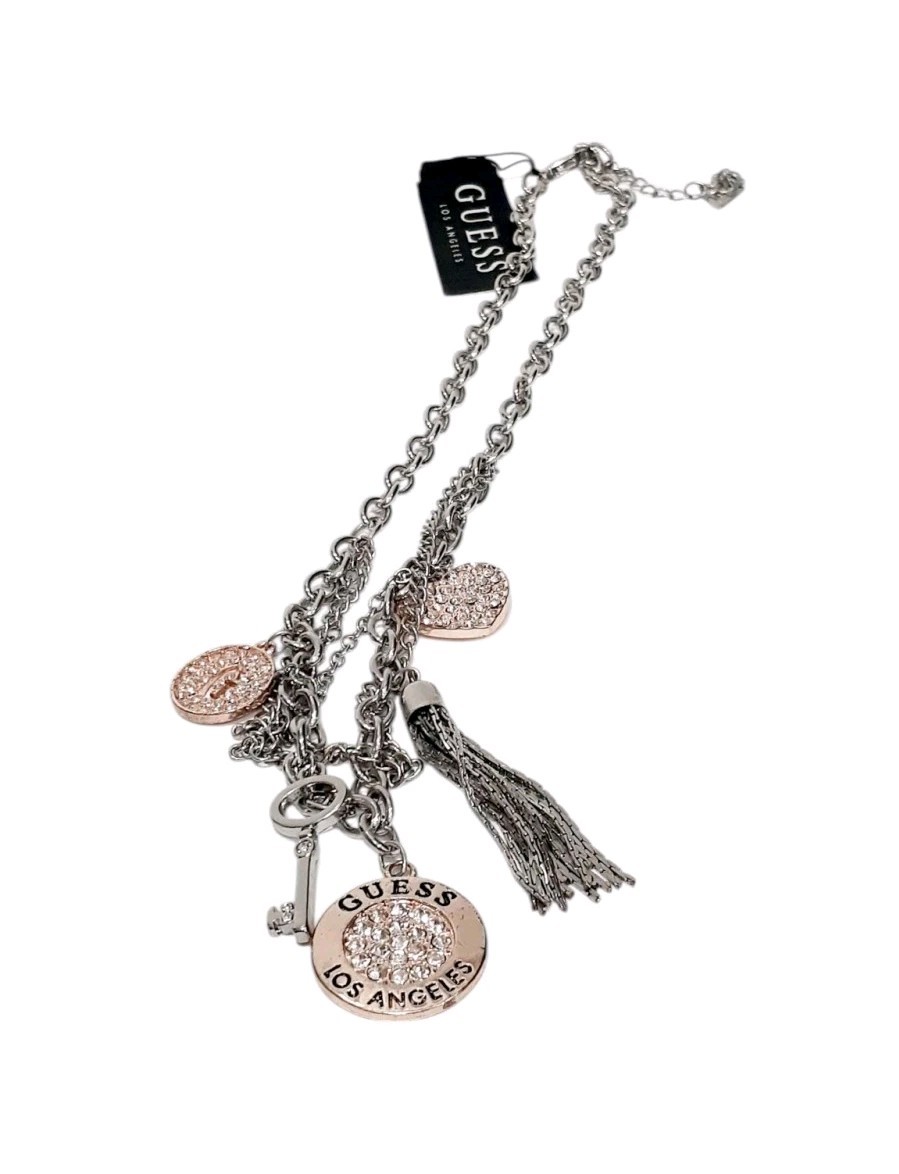 Guess Charm Necklace Rare SEE DESCRIPTION Free Ship!