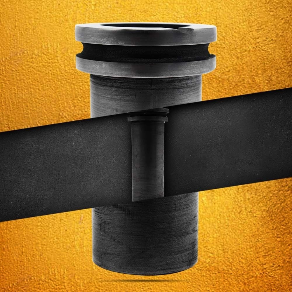 TOAUTO 3KG Graphite Crucible for Metal Purity Casting Ingot Mould for Gold Silve