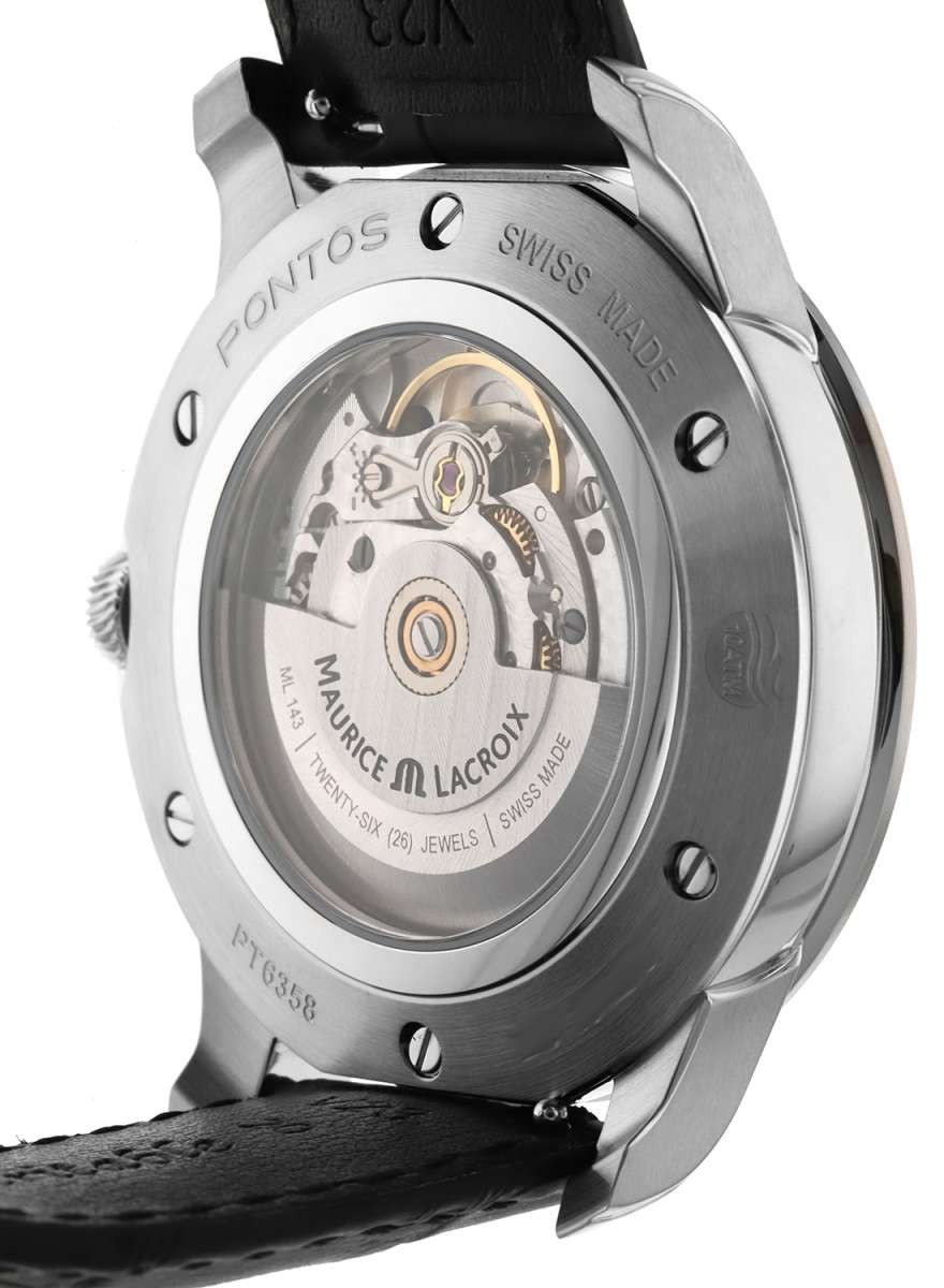 Maurice Lacroix Pontos Automatic 41mm Steel Day-Date Mens Watch PT6358-SS001-230