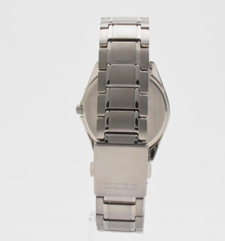 condition with box SEIKO wristwatch titanium solar black dial 7B52 0AM0