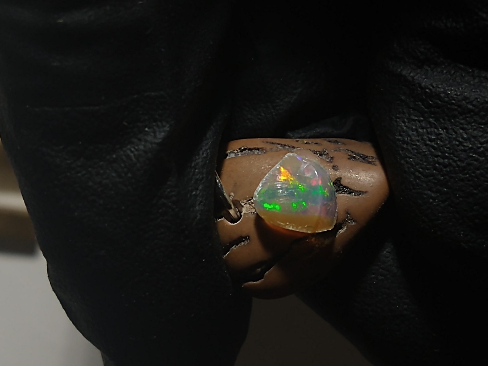 Walnut Opal Pendant