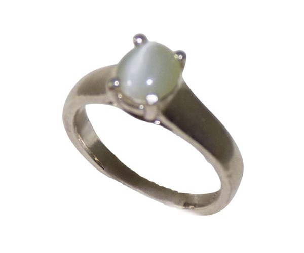 19thC Antique 1¼ct Chrysoberyl Cat’sEye+Silver Ring: Ancient Rome Evil Eye Guard