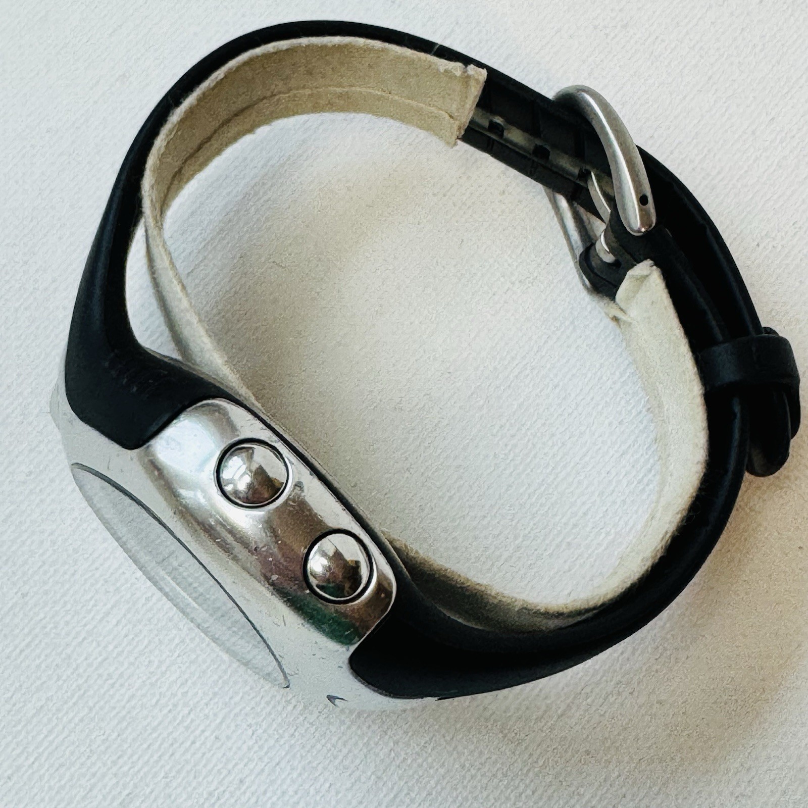 Vintage Nike Triax Speed 300 Lap Men’s Digital Watch Silver Black WR0101