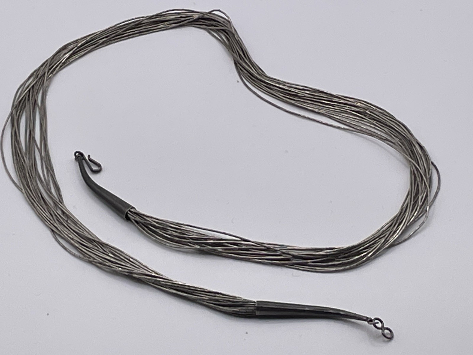 Vintage Liquid Silver Necklace 20 Strand 24 1/2″ Sterling Silver READ