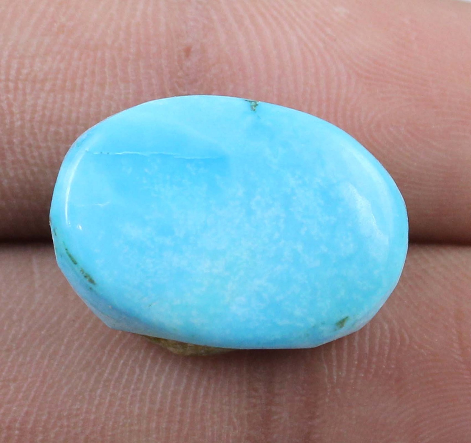 22.65 Ct Certified Natural Blue Turquoise Oval Sleeping Beauty Gemstone T22247
