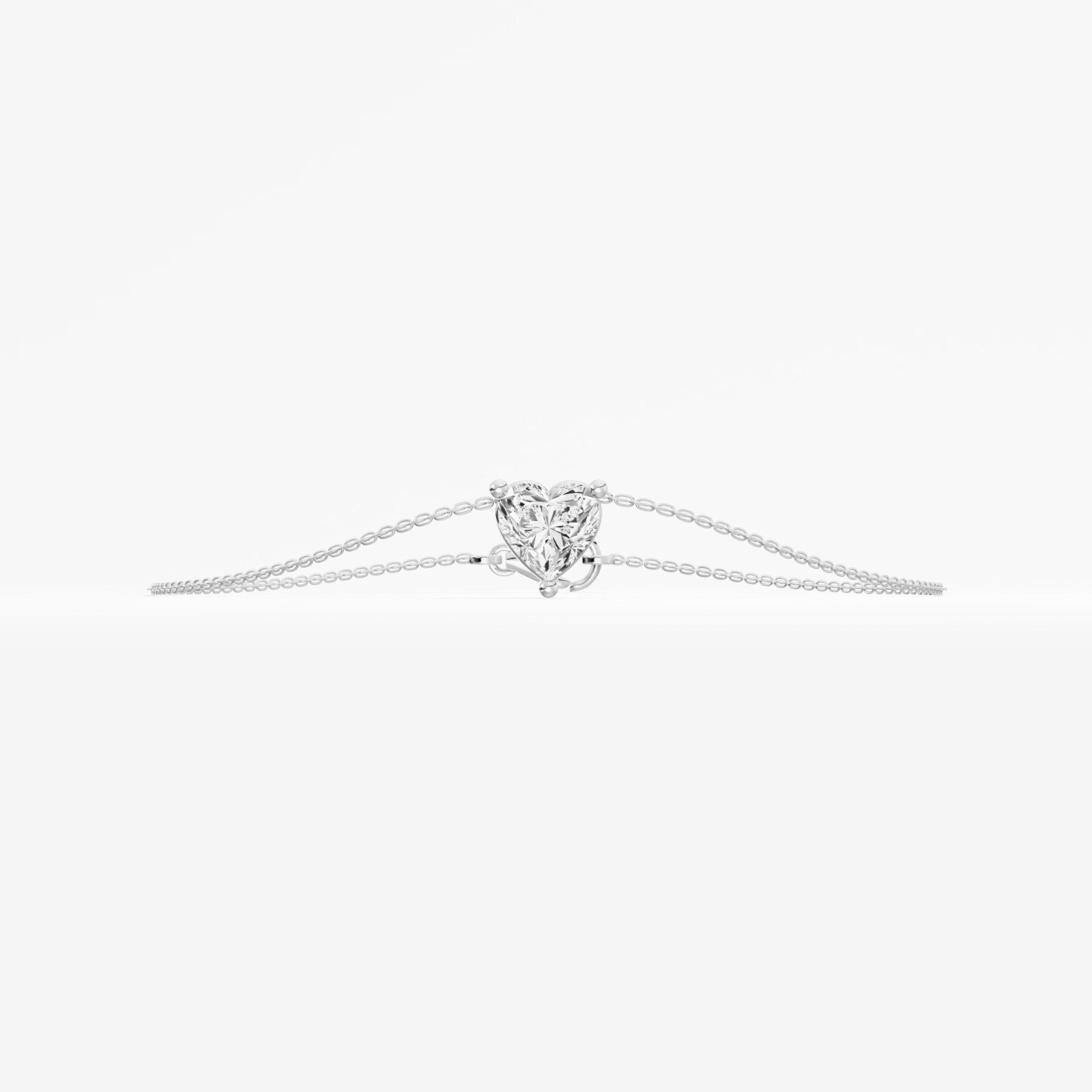 0.27 ct Lab Created Heart Diamond Classic Fashion Bracelet in 14K Yellow Gold
