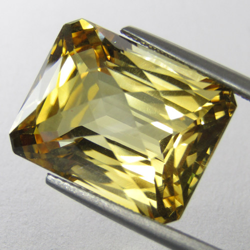 20.50Cts Natural Attractive Citrine Checker Cut Gemstone From Brazil