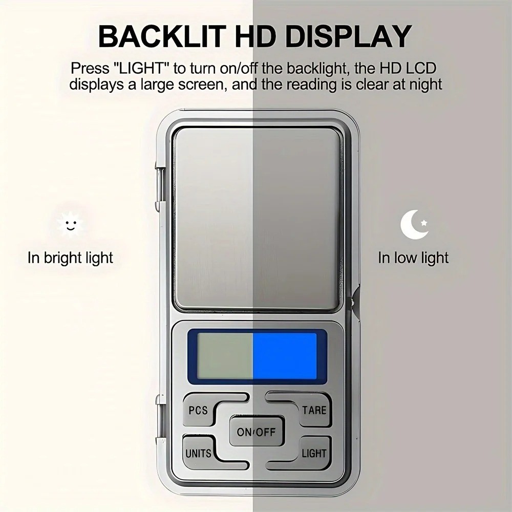 High Precision Digital Jewelry Scale 500g 0.01g Mini Pocket Gram Scale For Coin