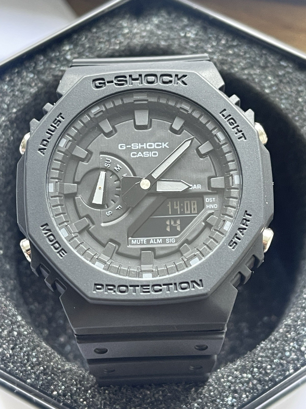 G-Shock Mens Boys Analogue-Digital Watch Black Yellow Army Green GA-2100 Series