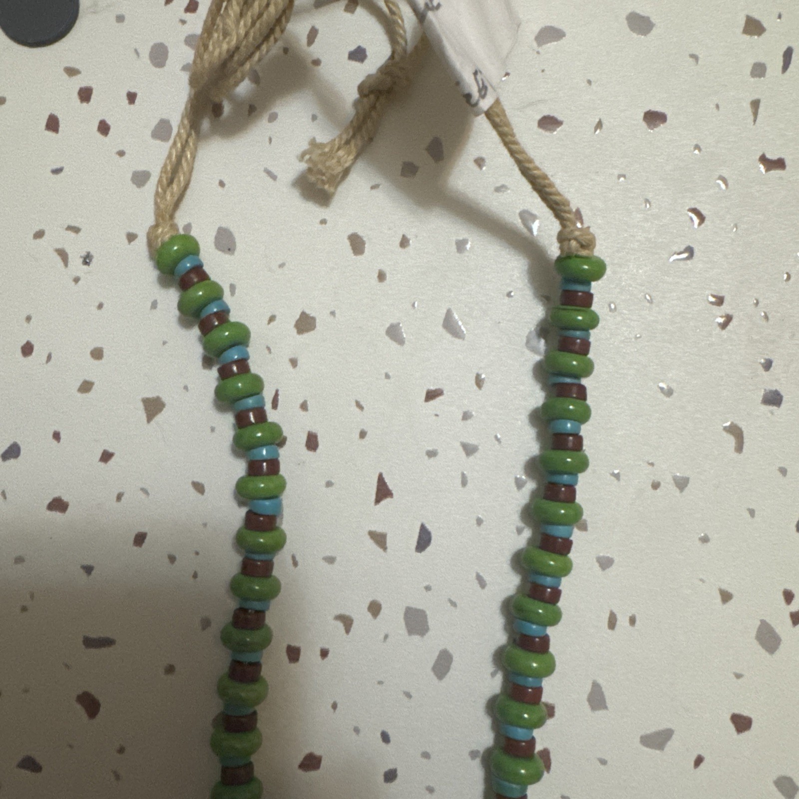 Block Turquoise Magnesite Beaded Necklace