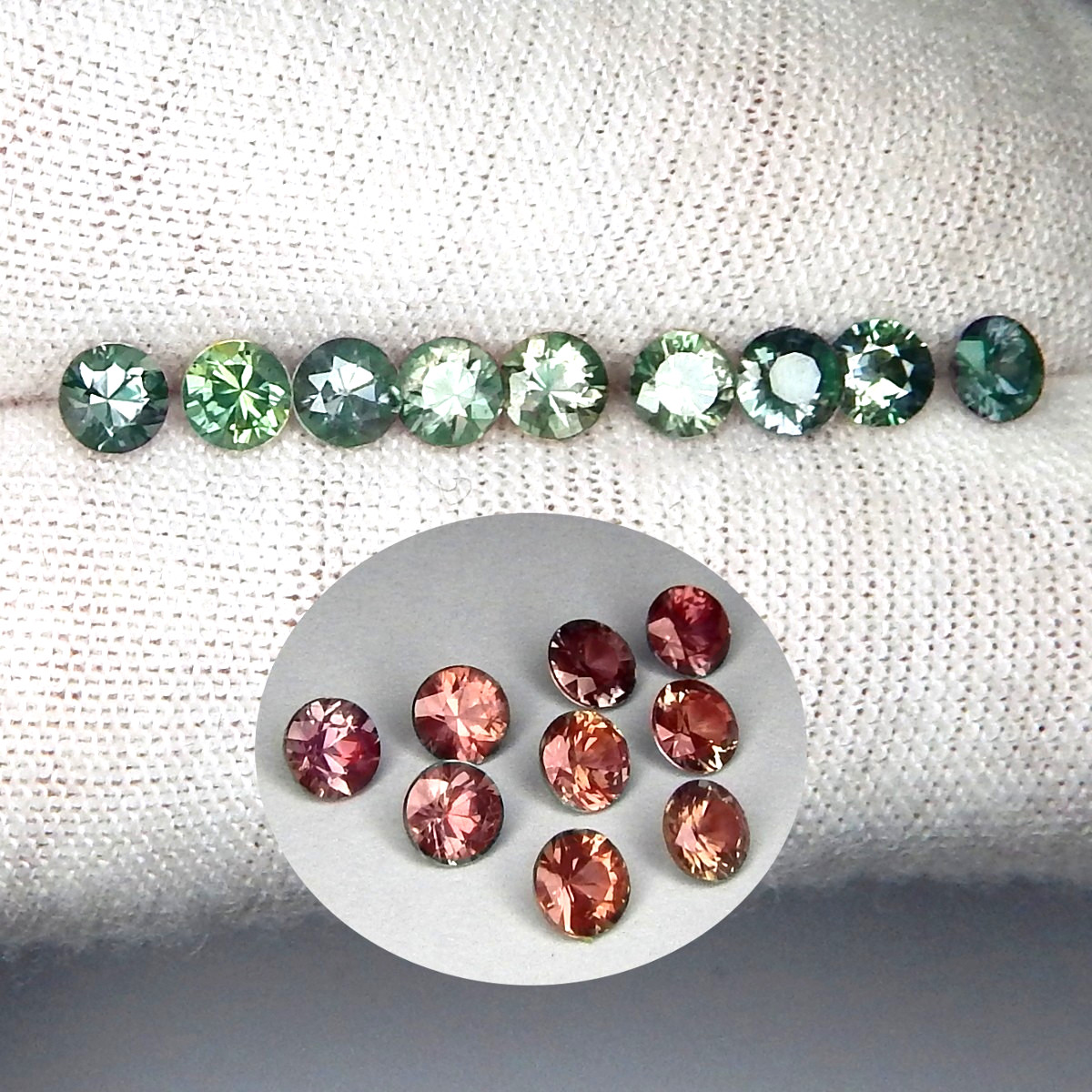 4mm Lot of 3 VVS Blue to Pink Color Change Sapphire Natural Mined Unheated Round