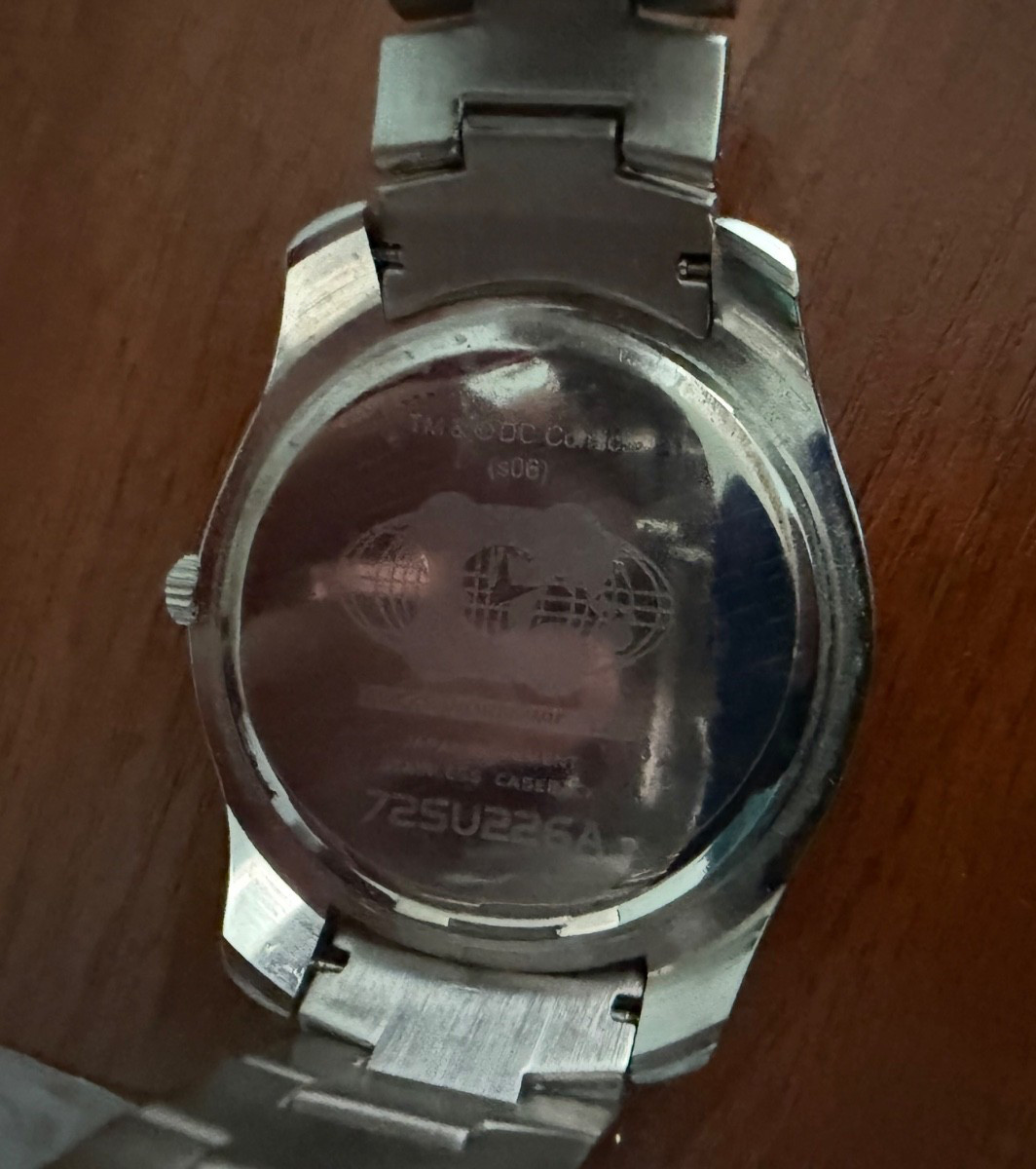DC Comics Superman Stainless Steel Watch Clicks Worldwide, LLC Model 72SU226A