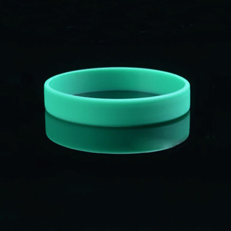 12 Pack Kids Adults Blank Silicone Wristbands Rubber Bracelets 12 Color Mixed