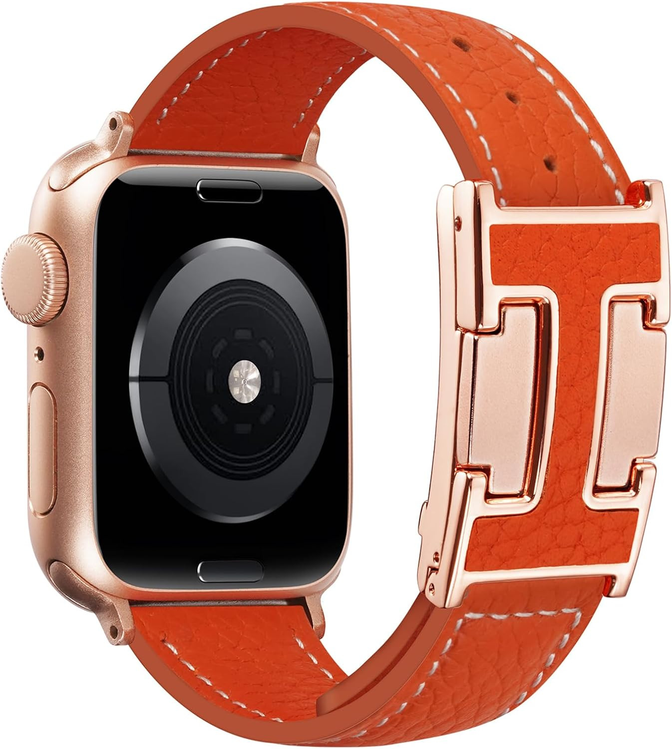 Leather Magnetic Band Compatible with Apple Watch Bands 38Mm 40Mm 41Mm 42Mm 44Mm