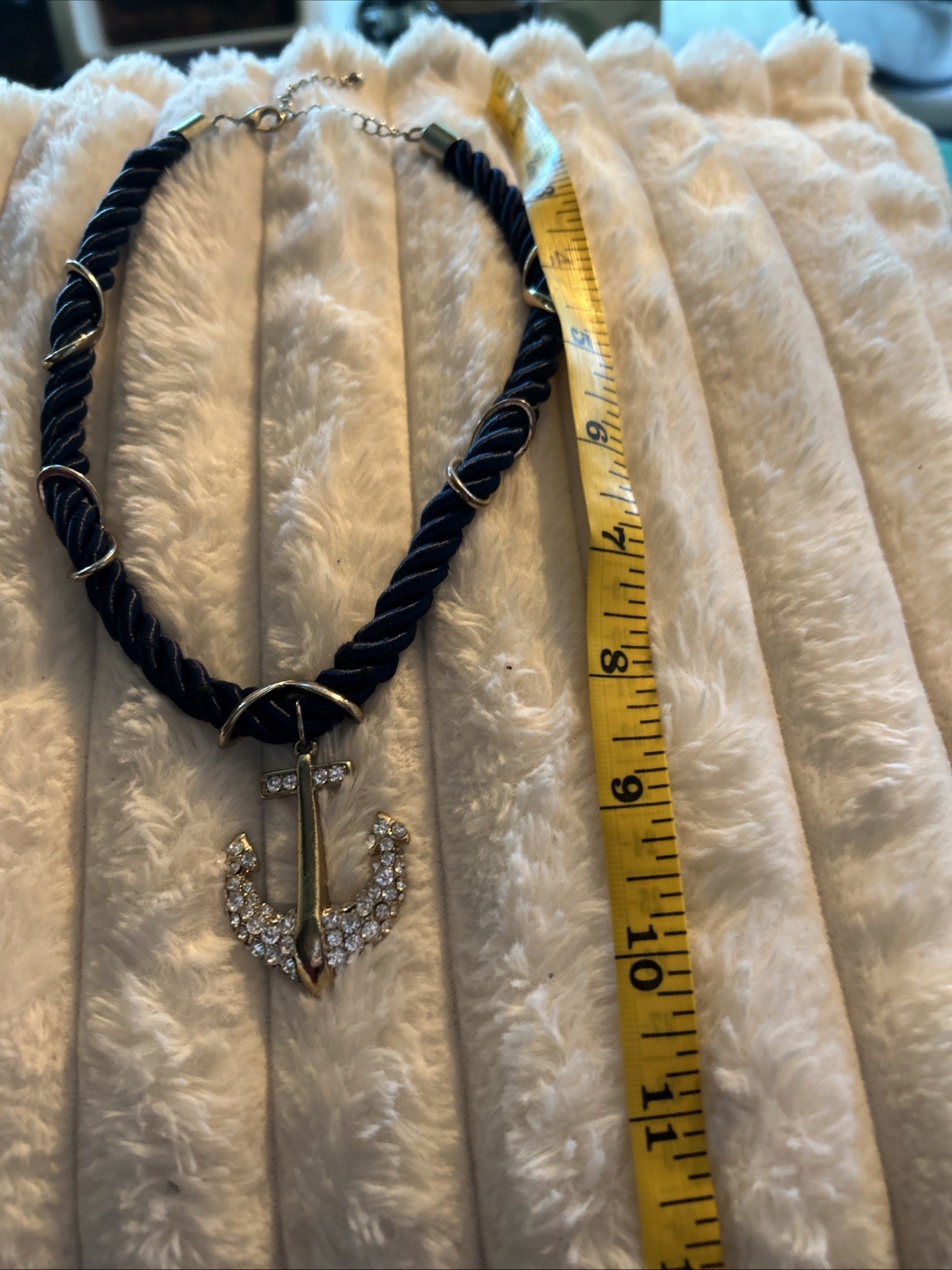 Summer Is Not Over With This Beautiful Anchor Necklace Lots Of Sparkle