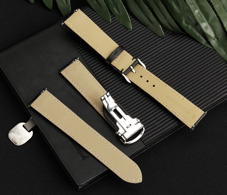 For Cartier Tank Must London Solo Genuine Leather Watch Strap Quick Disassembly