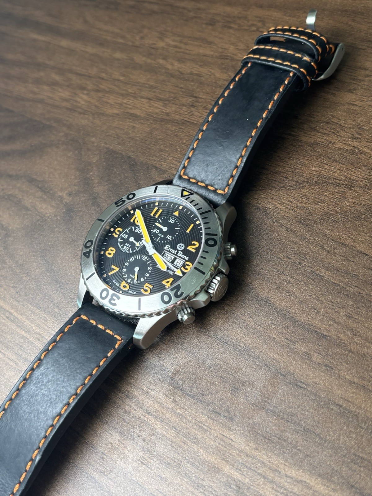 ERNST BENZ 47mm Automatic Chronodiver GC10726 Leather Band Ref 10700