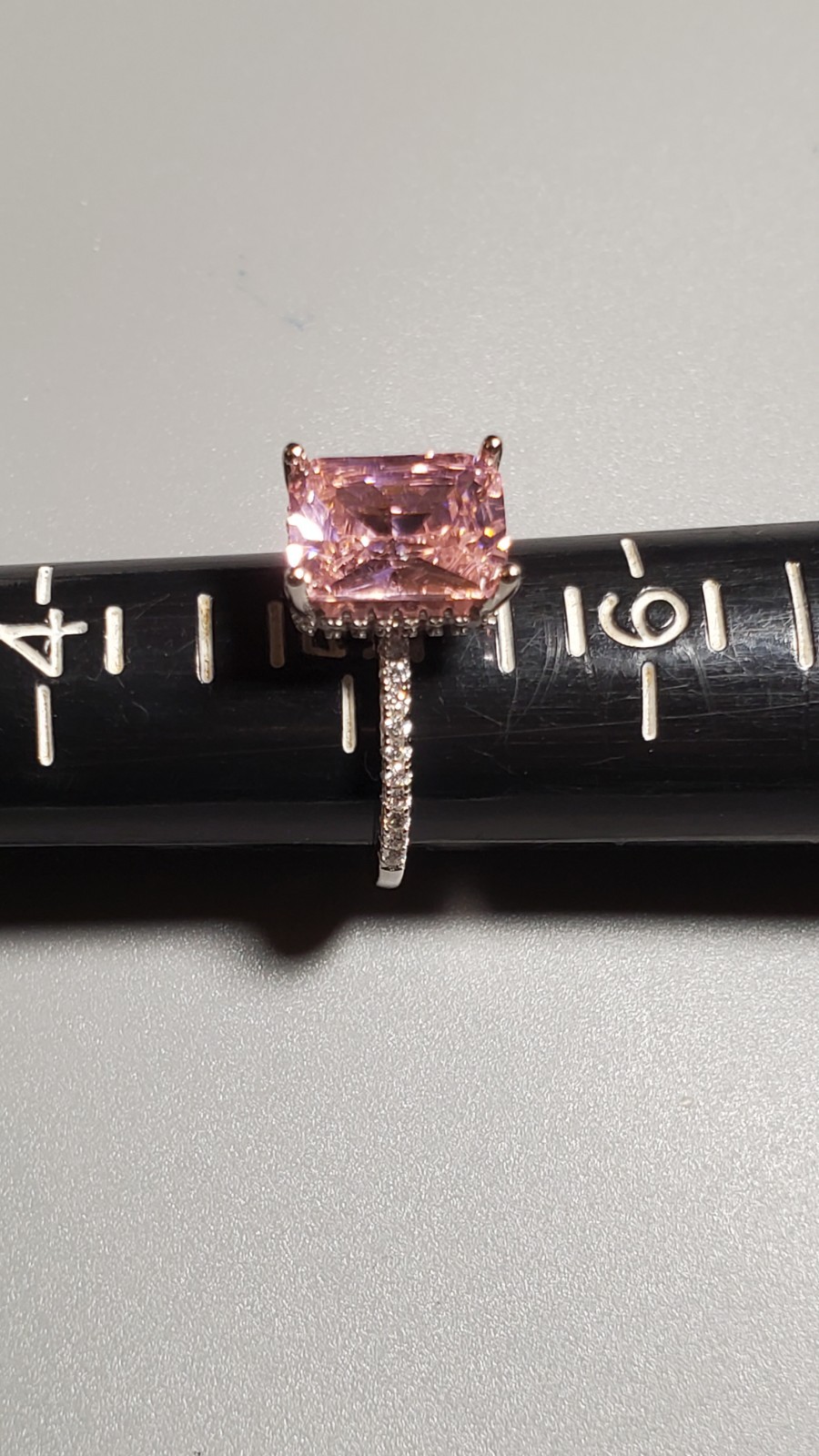 CERTIFIED 4.00 CT LAB GROWN PINK SAPPHIRE 925 STERLING SILVER RING SIZE 5