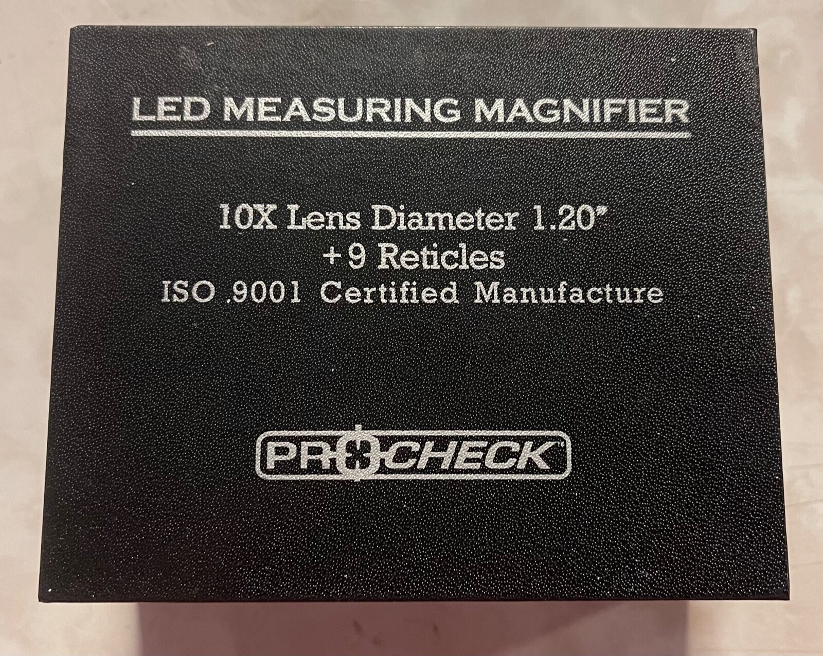 ProCheck 10X Optical Loupe LED Lighted Scale Magnifier With 9 Reticles