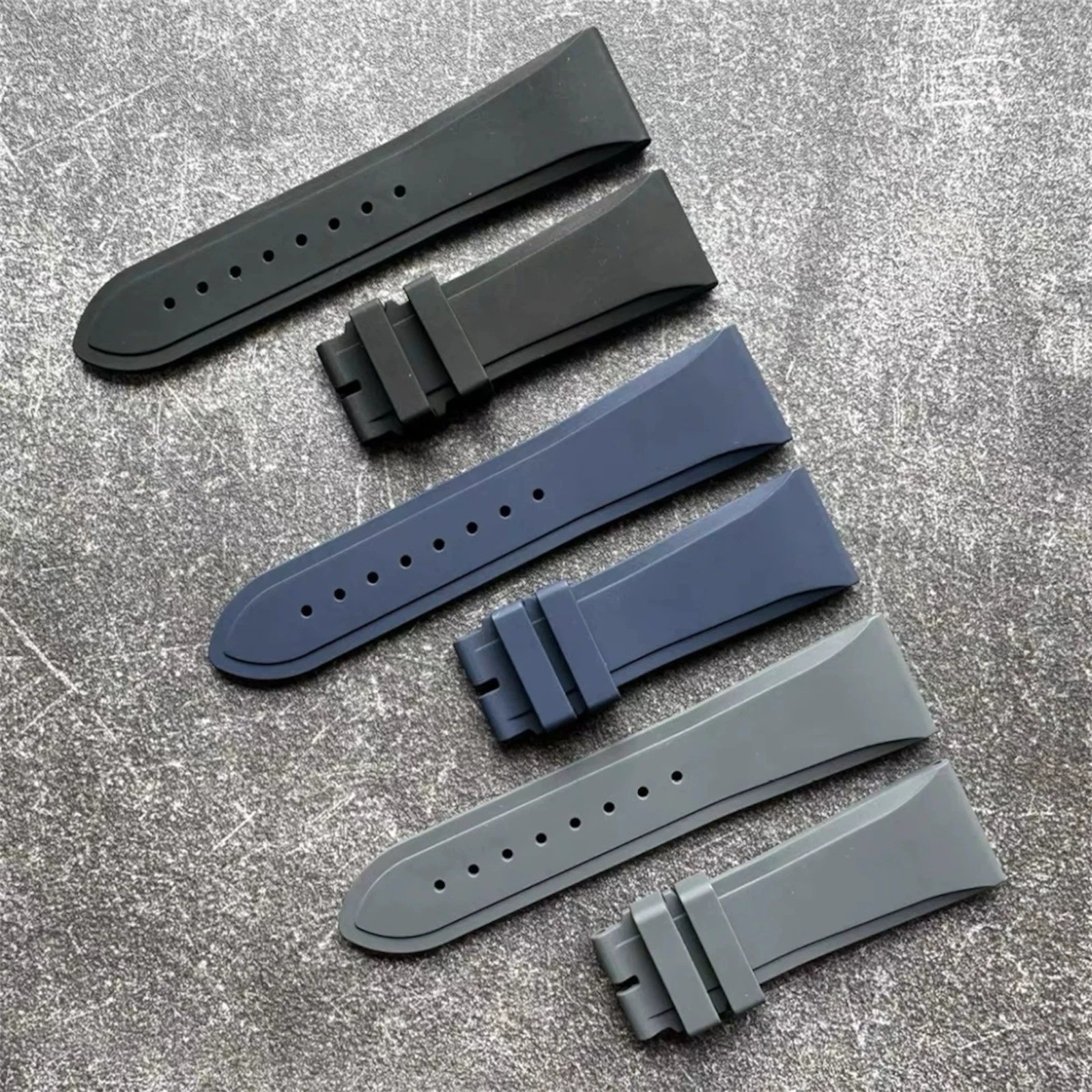 23x20mm FKM Rubber Strap Band Fits Vacheron Constantin QUAI DE LILE Watch 86050