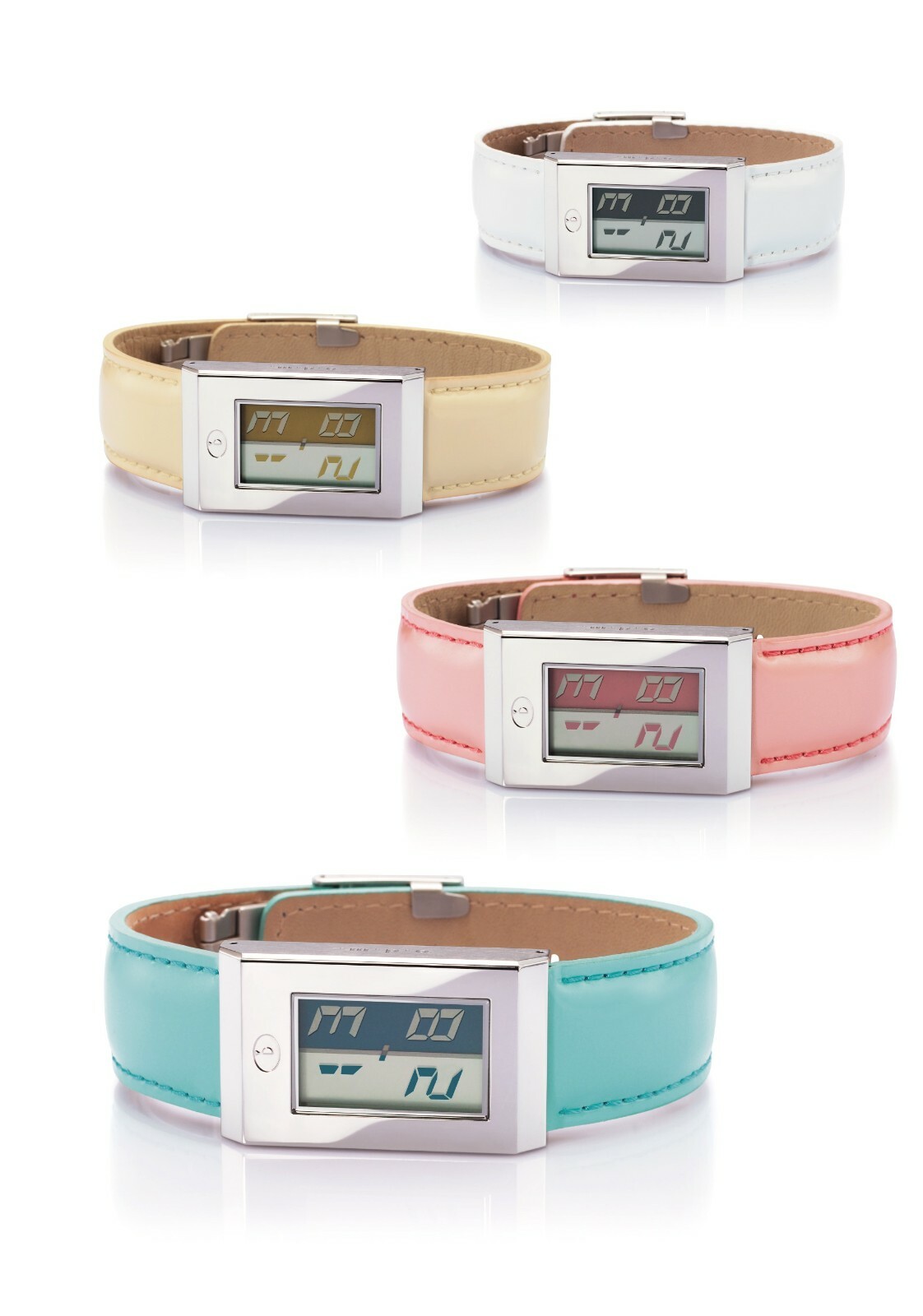 ODM Digital Watch, Leather Strap, EL Light, Various Colours 3Atm W/R -DE01