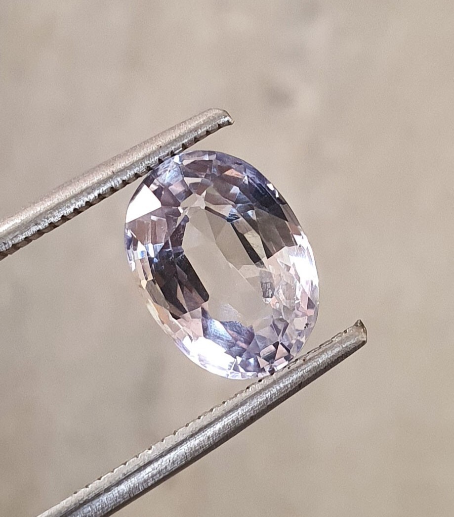 3.94 Ct Flawless Oval Cut Ceylon Cornflower Light Blue Sapphire Lab Grown Gems