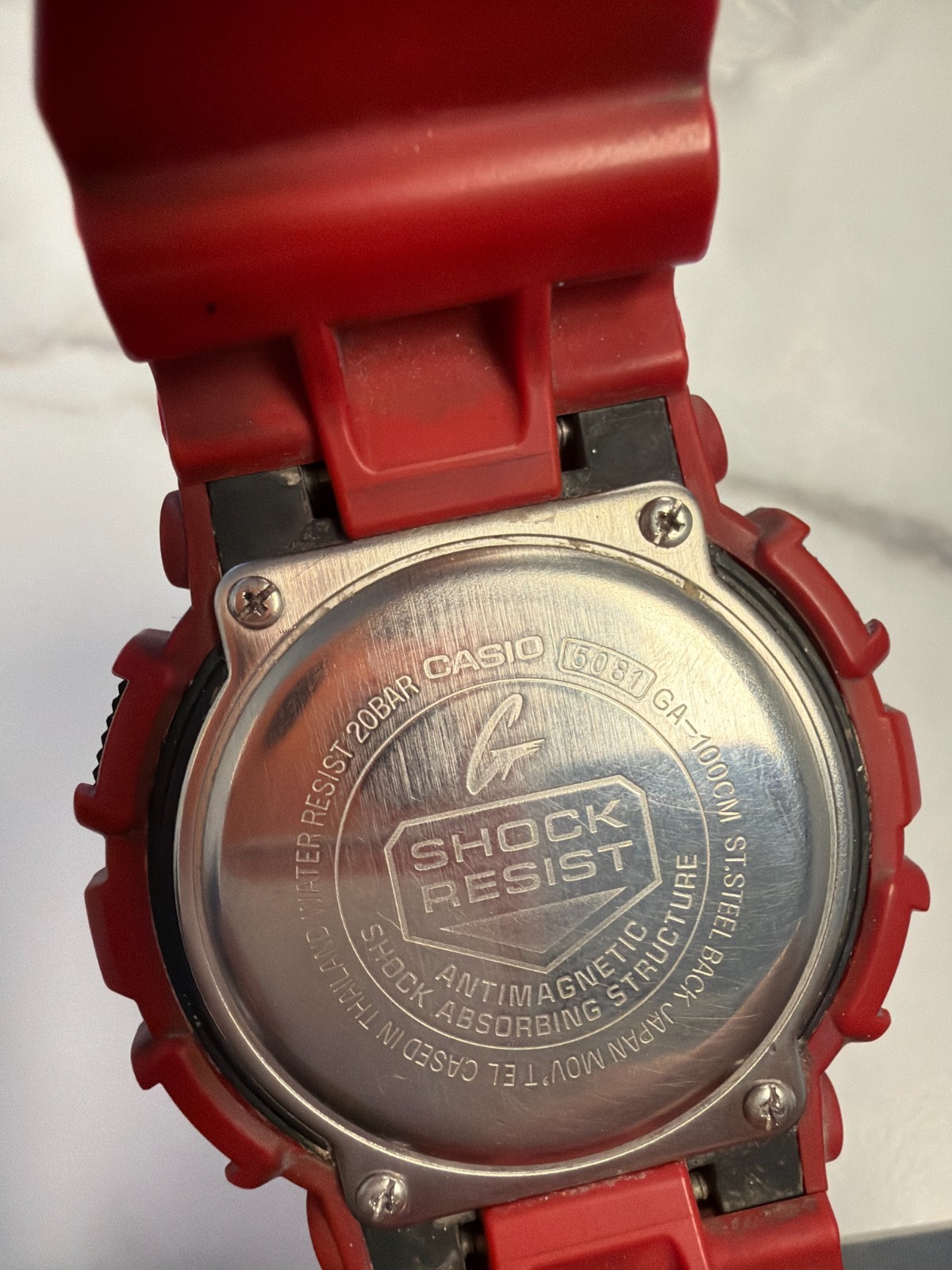 Casio G-Shock GA100 Red Camo