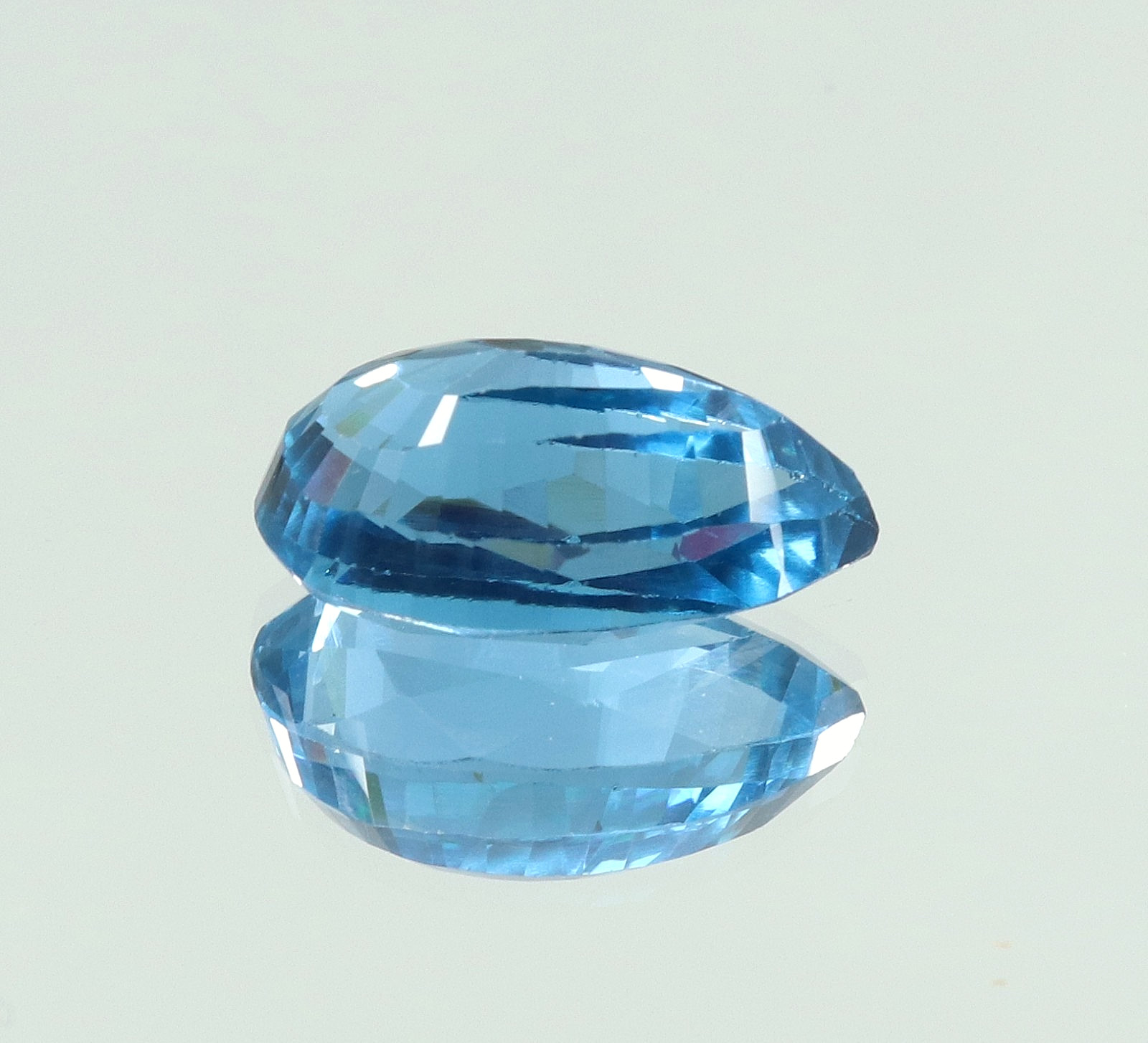 Natural 7.40 Ct Museum Blue Aquamarine Pear Cut Certified Loose Gemstone