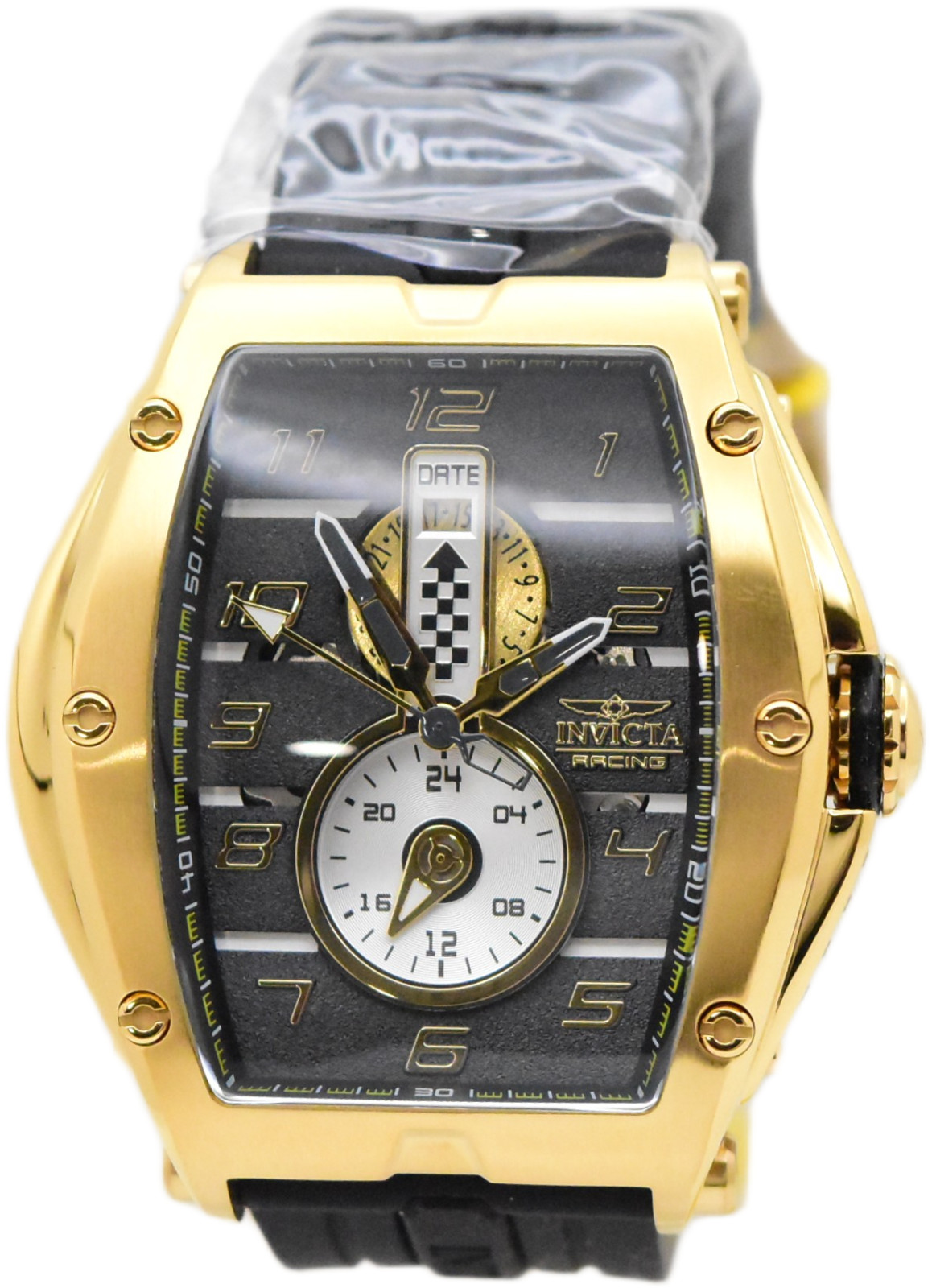 Invicta S1 Rally Diablo Racing RPM Men’s 50mm Black Gold Quartz Watch 47386