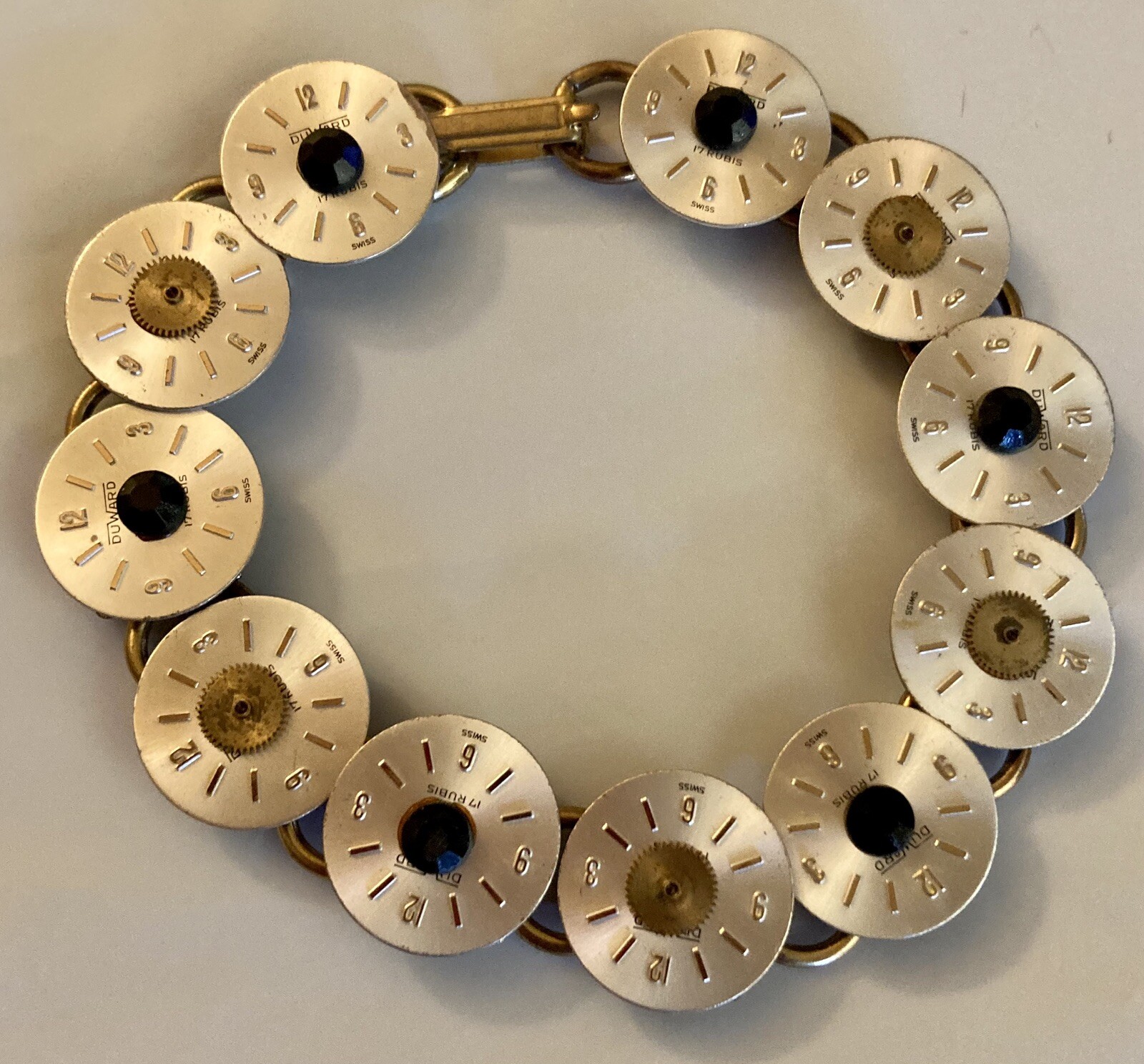 Vintage Steampunk Elgin/Duward Upcycled Watch Demi-Parure Set