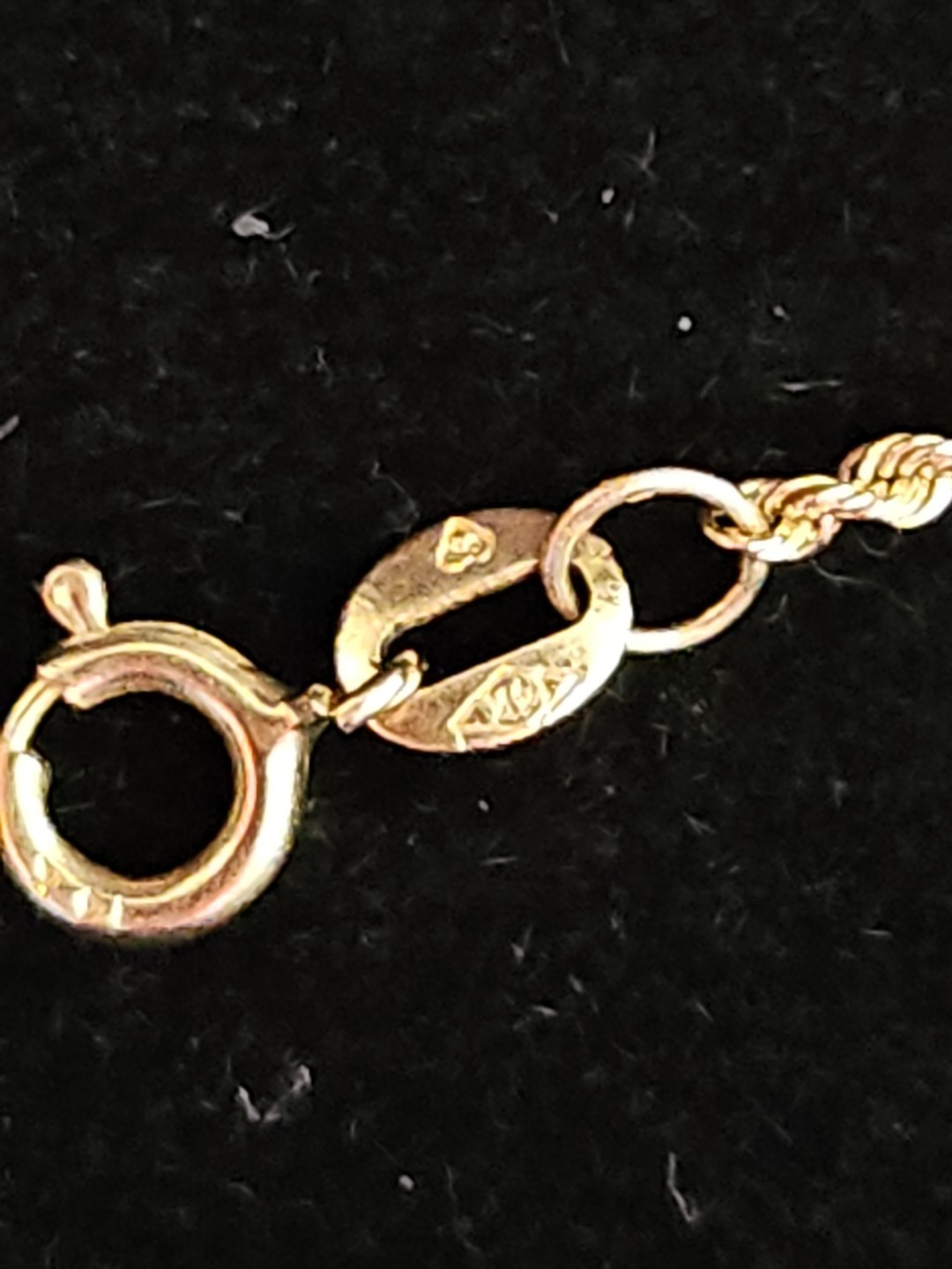 pretty 14k Gold Rope Ankle, 1.19g, 10inches